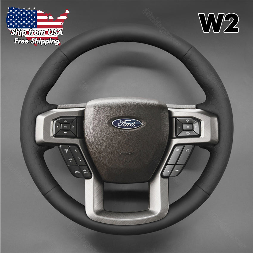 Steering Wheel Cover for Ford F150 F-150 F-250 F-350 F-450 Expedition 2015-2023 image 4