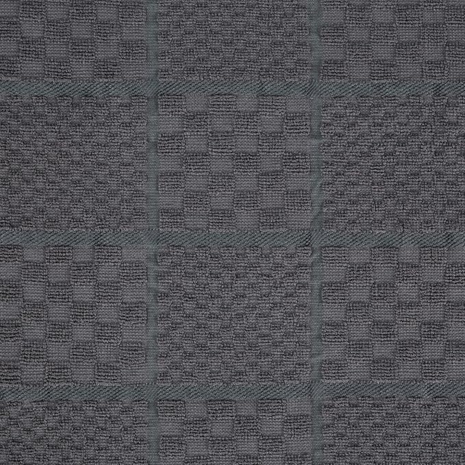 KITCHENAID Quilted Cotton Terry Cloth Oven Mitt, Pot Holder, Kitchen Towel 4-Pack Set, Heat Resistant, Silicone Grip, Gift Set, Charcoal Grey, 16"x26", 7"x13" & 7"x10" image 3