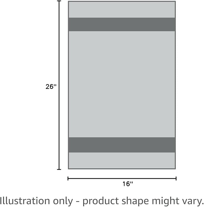 KitchenAid Albany Kitchen Towel 4-Pack Set, Charcoal Grey/White, 16"x26" image 5