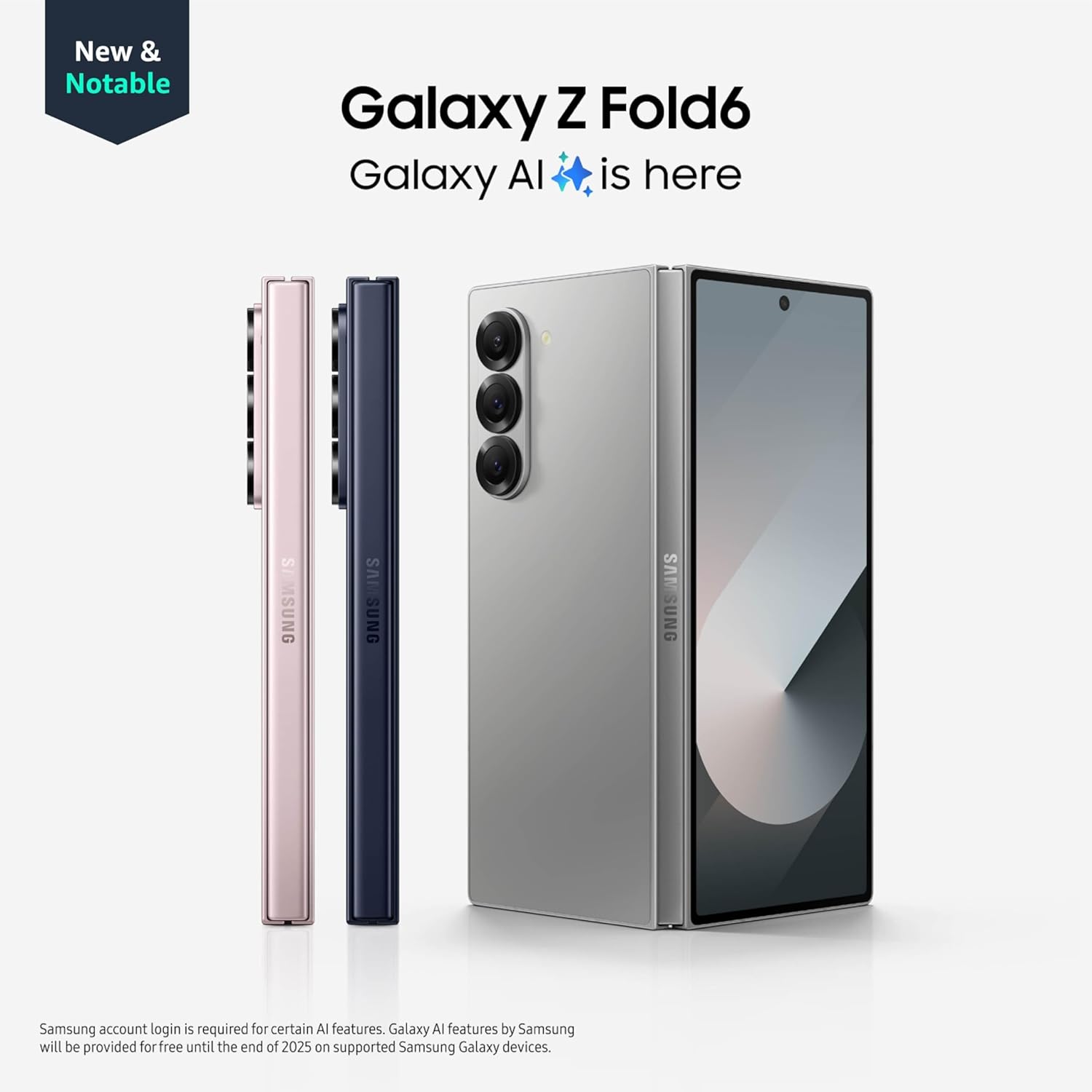 Samsung Galaxy Z Fold 6, 256GB Unlocked Android Smartphone, Circle to Search, Hands-Free Interpreter, AI Photo Edits, Foldable Display for Multitasking, 2024, US 1 Yr Warranty, Navy image 2