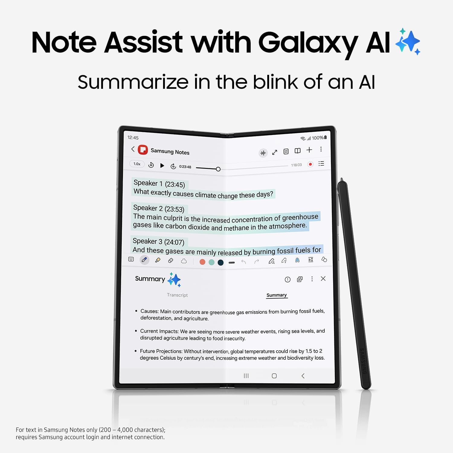 Samsung Galaxy Z Fold 6, 256GB Unlocked Android Smartphone, Circle to Search, Hands-Free Interpreter, AI Photo Edits, Foldable Display for Multitasking, 2024, US 1 Yr Warranty, Navy image 4