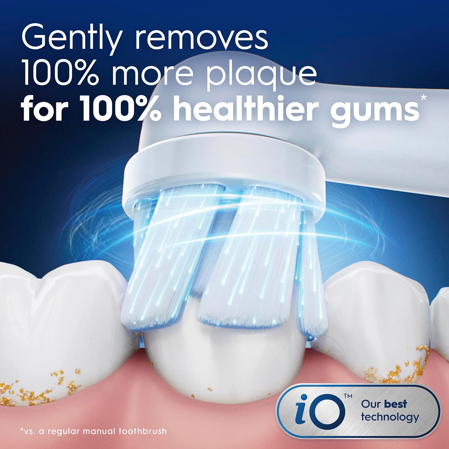 Oral-B iO Ultimate Clean Replacement Brush Heads, 5 Count, 4 Ultimate Clean + 1 Gum & Sensitive White image 3