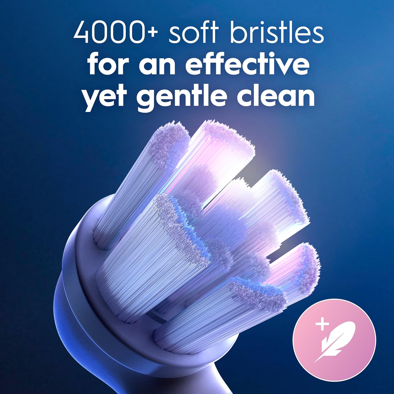 Oral-B iO Ultimate Clean Replacement Brush Heads, 5 Count, 4 Ultimate Clean + 1 Gum & Sensitive White image 5