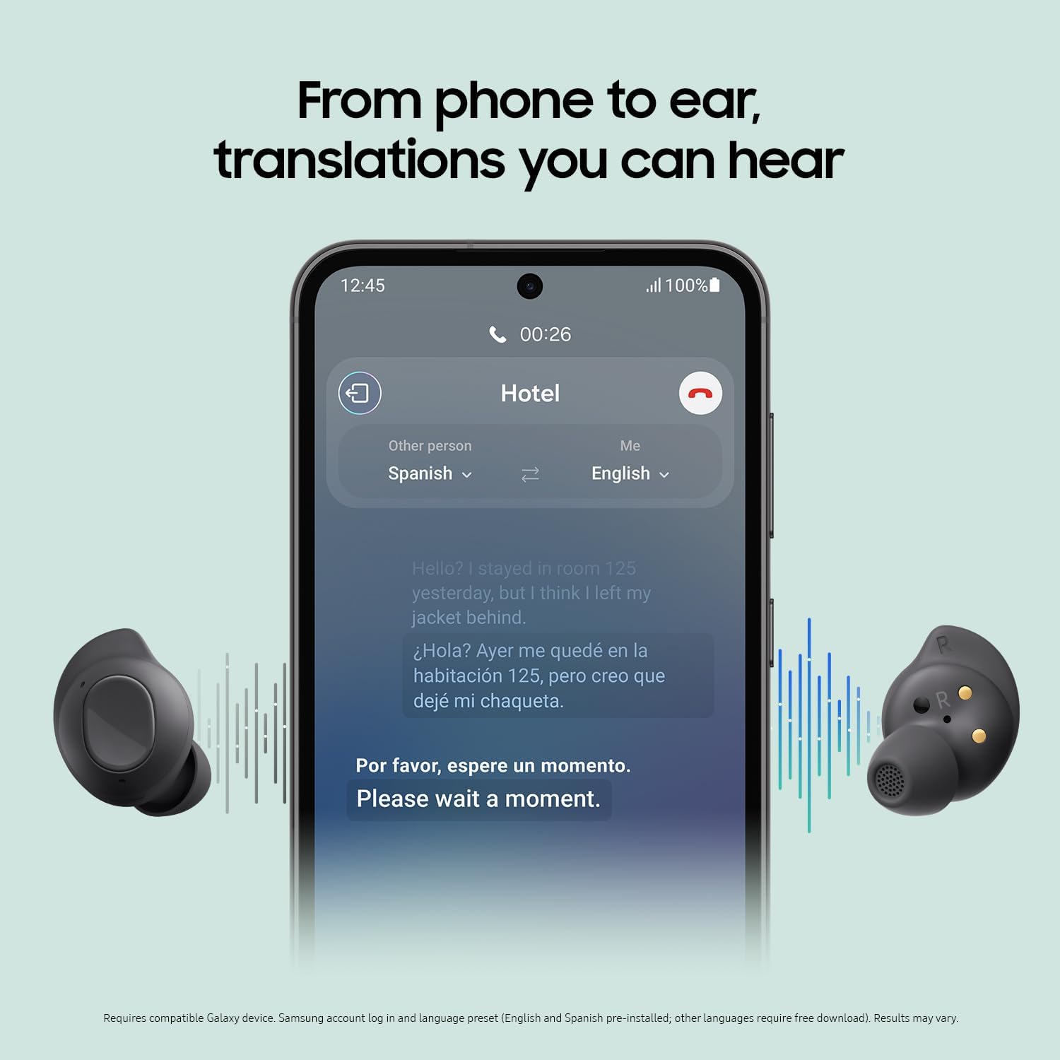 Samsung Galaxy Buds FE True Wireless Bluetooth Earbuds, Comfort and Secure in Ear Fit, Auto Switch Audio, Touch Control, Built-in Voice Assistant, Graphite [US Version, 1Yr Manufacturer Warranty] image 3