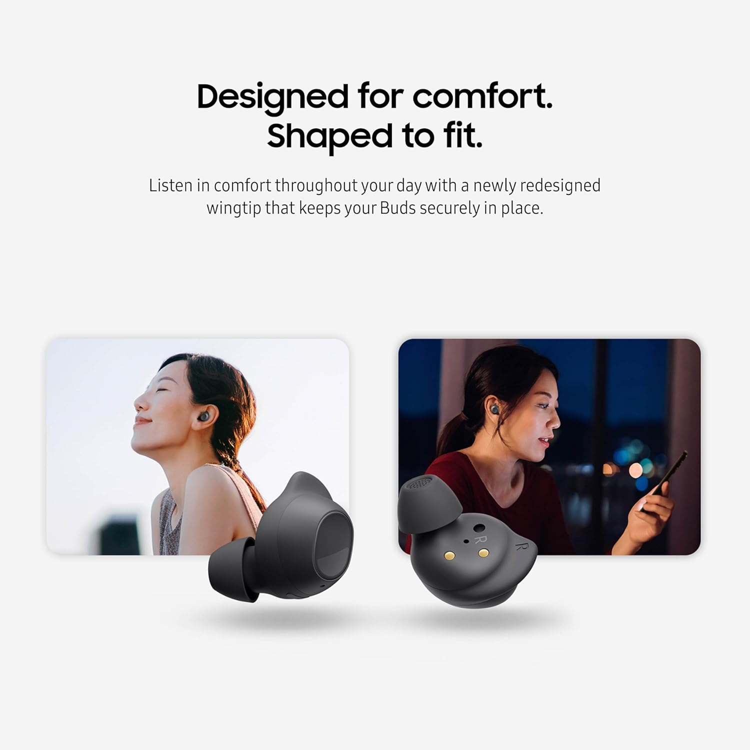 Samsung Galaxy Buds FE True Wireless Bluetooth Earbuds, Comfort and Secure in Ear Fit, Auto Switch Audio, Touch Control, Built-in Voice Assistant, Graphite [US Version, 1Yr Manufacturer Warranty] image 5
