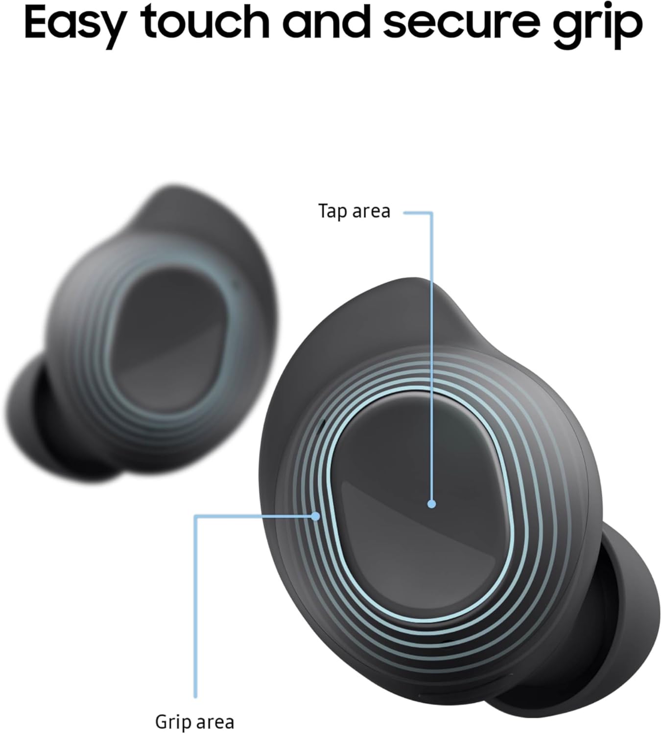 Samsung Galaxy Buds FE True Wireless Bluetooth Earbuds, Comfort and Secure in Ear Fit, Auto Switch Audio, Touch Control, Built-in Voice Assistant, Graphite [US Version, 1Yr Manufacturer Warranty] image 6