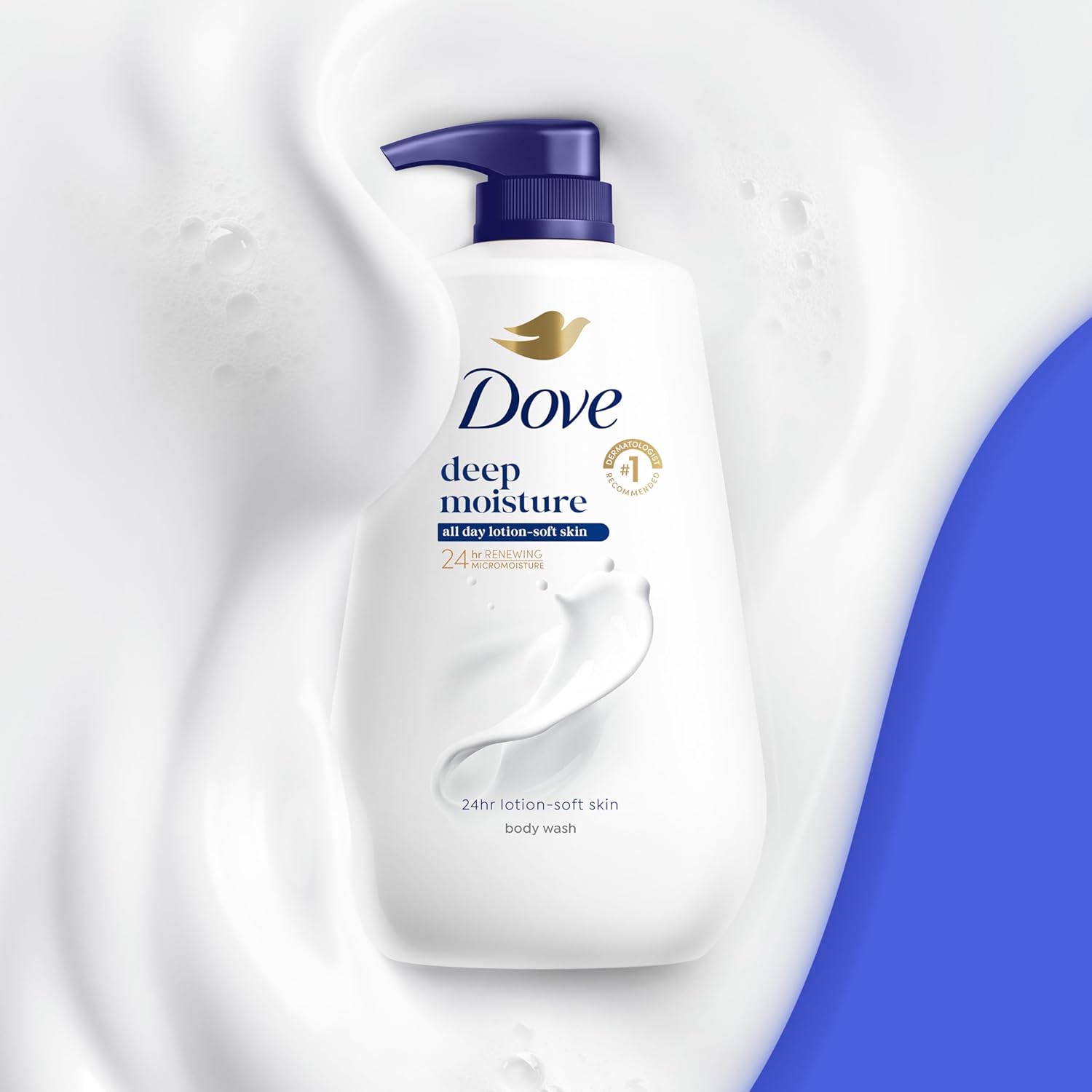 Dove Body Wash Deep Moisture for 24hr Lotion-Soft Skin Moisture Moisturizing Skin Cleanser with No Sulfates No Parabens 30.6 oz image 4