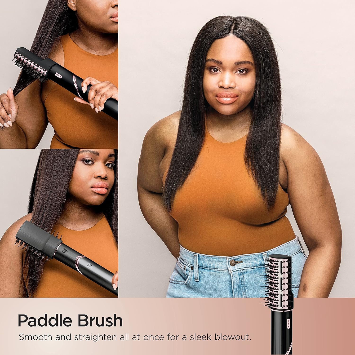 Shark Hair Dryer | FlexStyle Hair Styling System | Portable & Powerful Blow Dryer Brush | Hair Curler & Volumizer | 6 Styling Tools Included | Best for All Hair Types | Black | HD440BK image 4