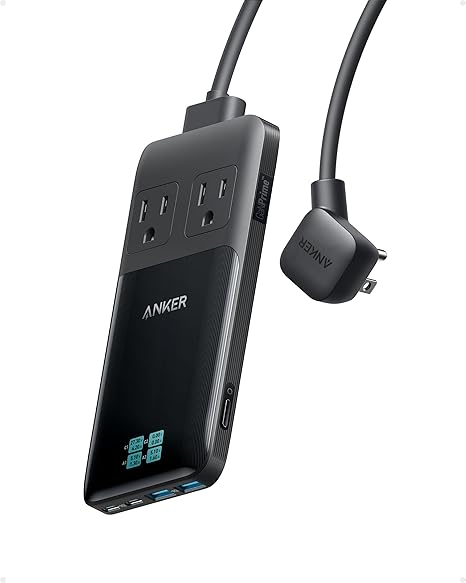 Anker Prime 6-in-1 USB C Charging Station, 140W Compact Power Strip for Work and Travel, 5 ft Detachable Extension Cord with 6 Ports, for iPhone 15/15 Plus/15 Pro/15 Pro Max(Non-Battery, Non-Wireless) image 1
