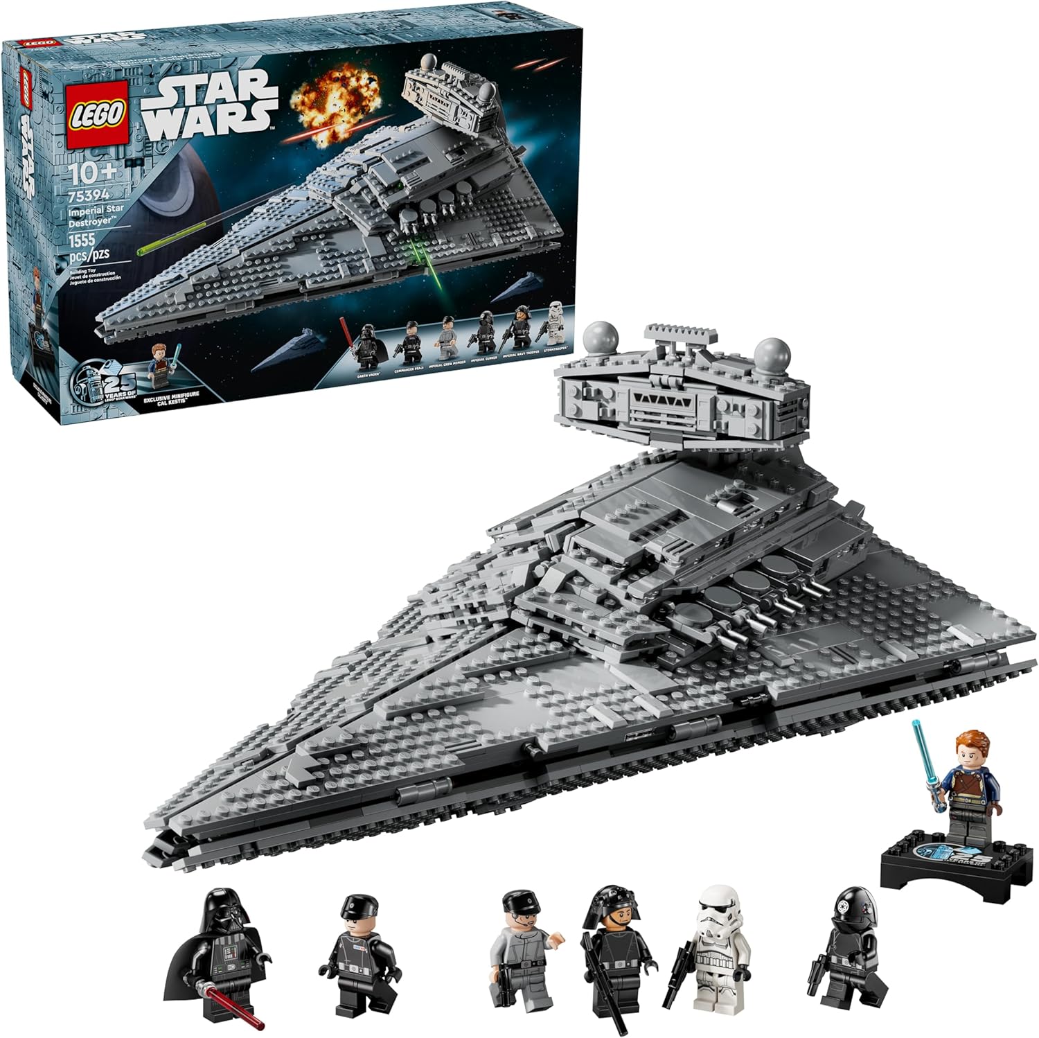LEGO Star Wars Imperial Star Destroyer Building Toys Set - Build & Display for Boys & Girls, Ages 10+ - Gift for Birthdays - Star Wars Darth Vader & 6 Minifigure Toys - 75394 image 1