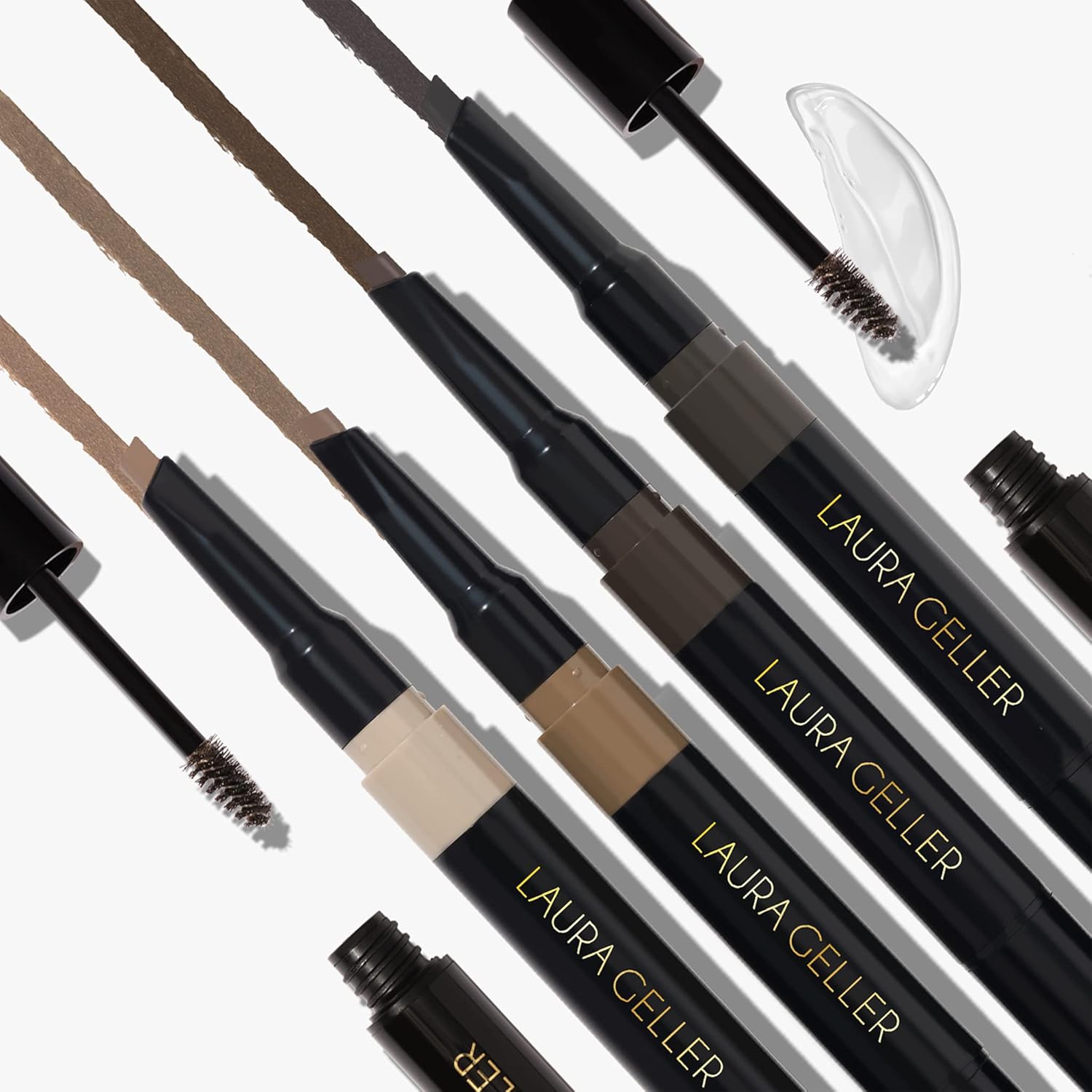 LAURA GELLER NEW YORK Sculpt-n-Stay Waterproof Brow Pencil & Gel- Blonde image 5