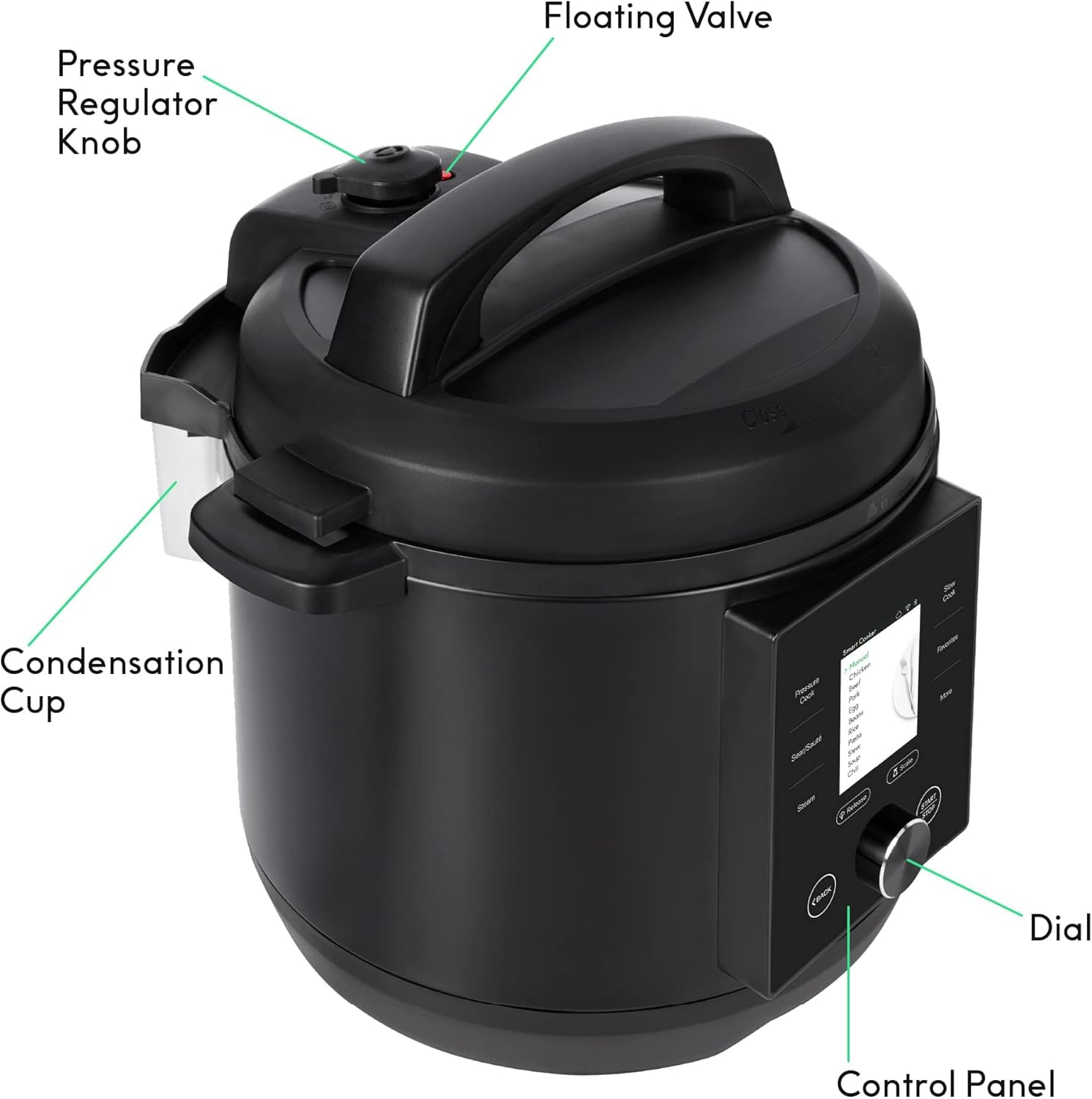 CHEF iQ Smart Pressure Cooker with WiFi and Built-in Scale - Easy-to-Use 10-in-1 Multicooker with 500+ Guided Recipes - Rice Cooker, Slow Cooker, Instant Meals for Foodies - 6 Quart - Family Size image 7