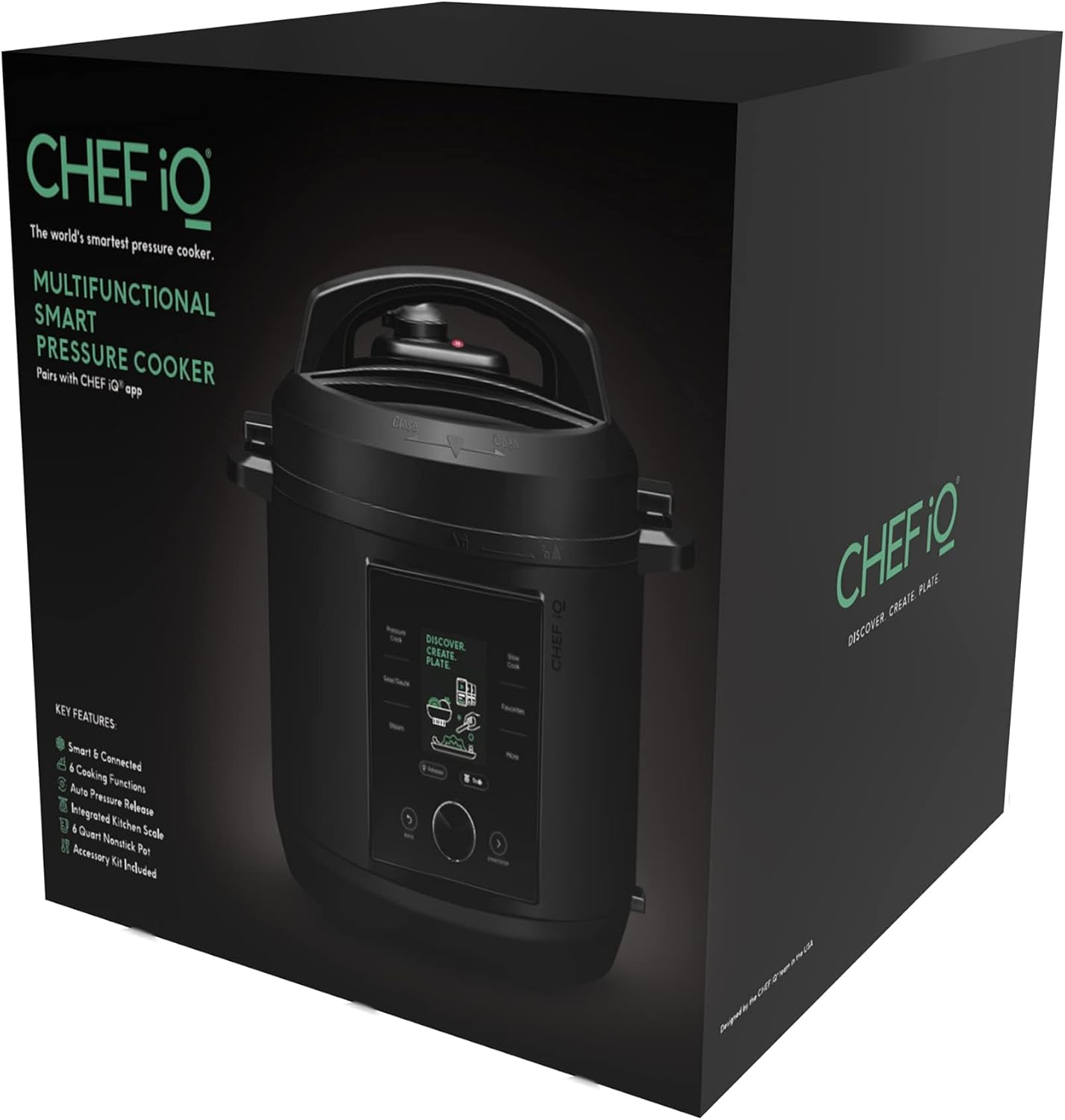CHEF iQ Smart Pressure Cooker with WiFi and Built-in Scale - Easy-to-Use 10-in-1 Multicooker with 500+ Guided Recipes - Rice Cooker, Slow Cooker, Instant Meals for Foodies - 6 Quart - Family Size image 9