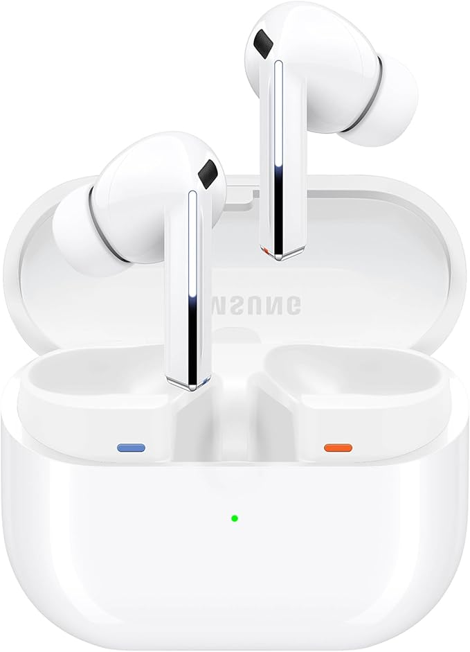 Samsung Galaxy Buds 3 Pro AI True Wireless Bluetooth Earbuds, Noise Cancelling, Sound Optimization, Redesigned Comfort Fit, White [US Version, Amazon Exclusive, 2Yr Warranty] image 1