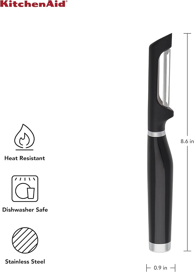 KitchenAid Classic Euro Peeler, 8.6 inches, Black image 4