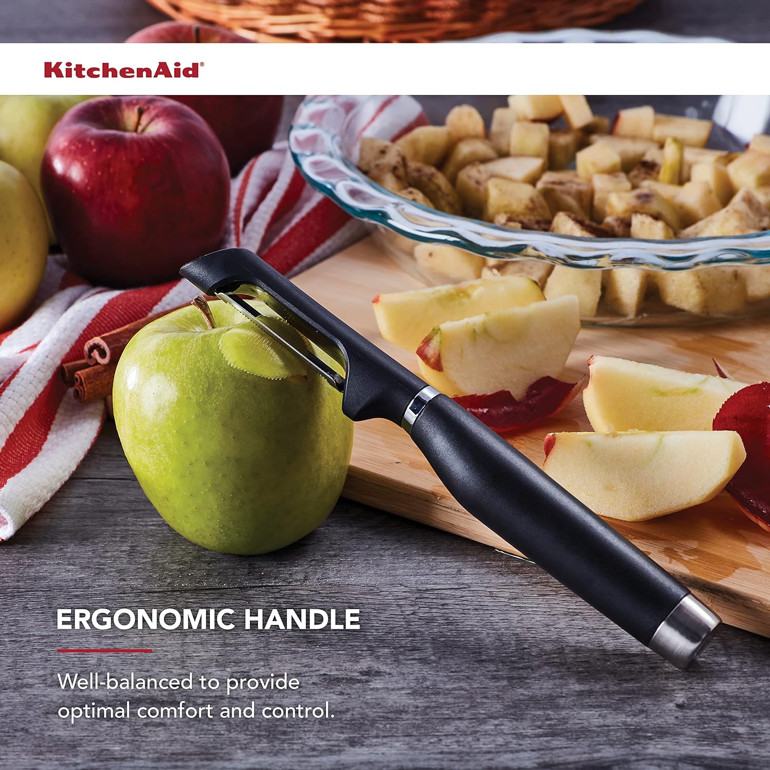 KitchenAid Classic Euro Peeler, 8.6 inches, Black image 6