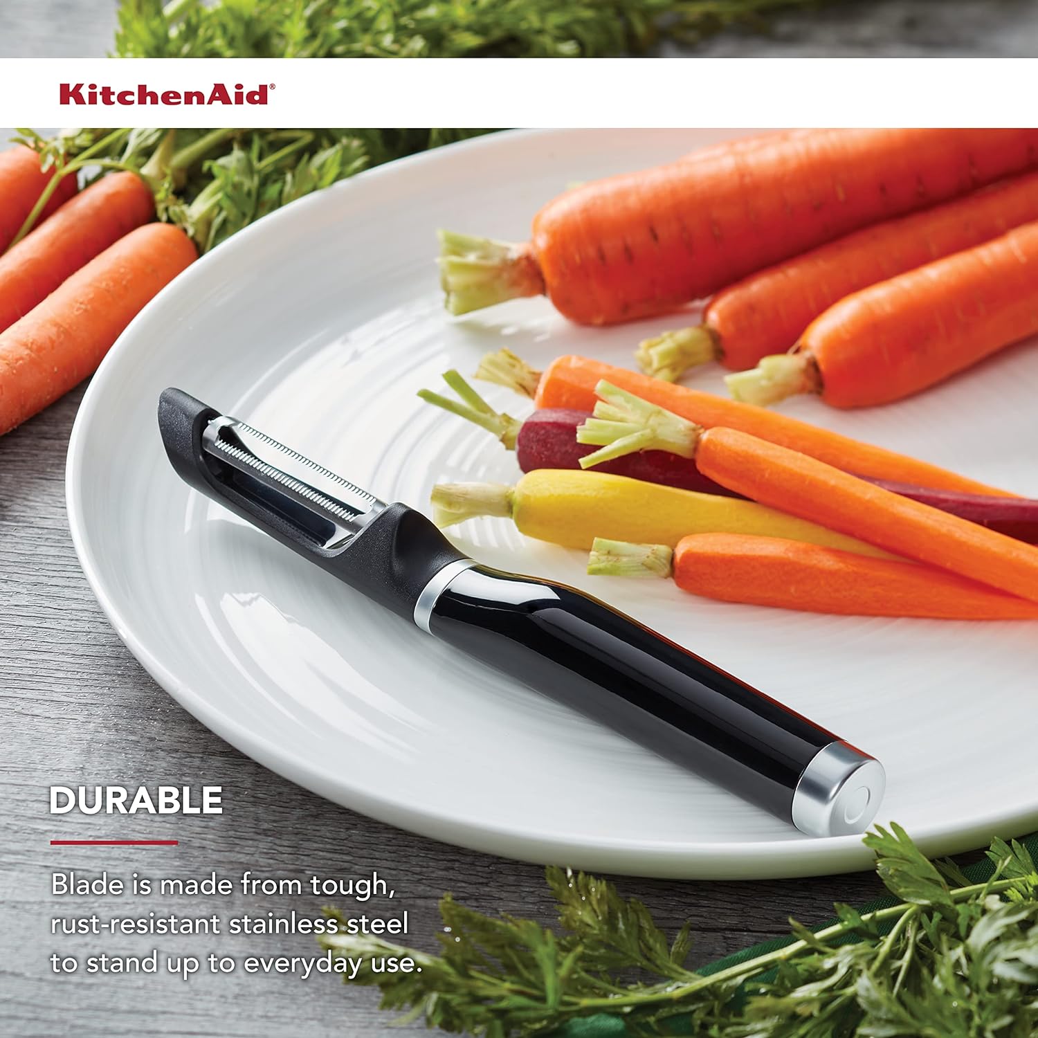 KitchenAid Classic Euro Peeler, 8.6 inches, Black image 7