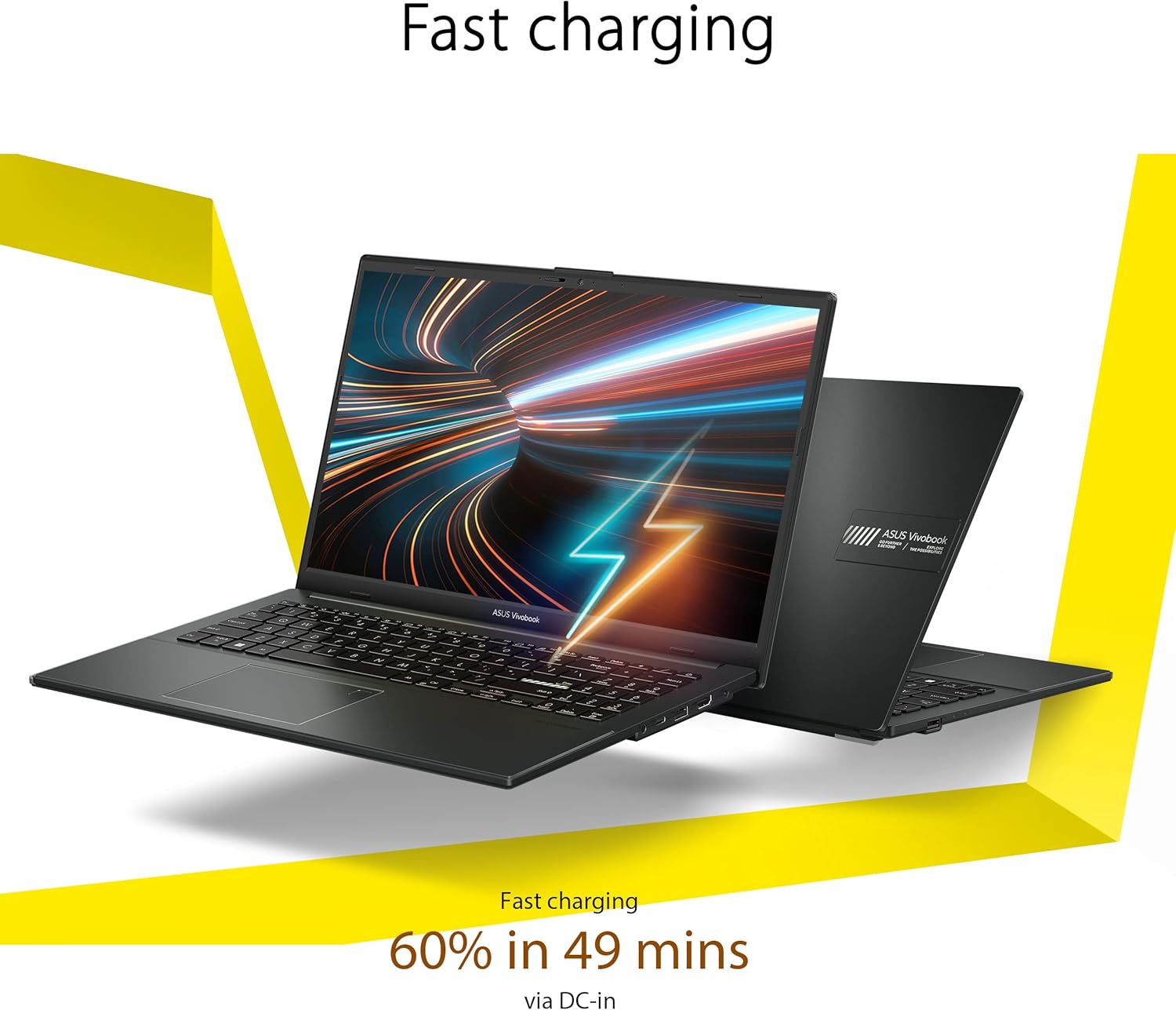 ASUS Vivobook Go 15.6” FHD Slim Laptop, AMD Ryzen 3 7320U Quad Core Processor, 8GB DDR5 RAM, 128GB SSD, Windows 11 Home, Fast Charging, Webcam Sheild, Military Grade Durability, Black, E1504FA-AS33 image 5