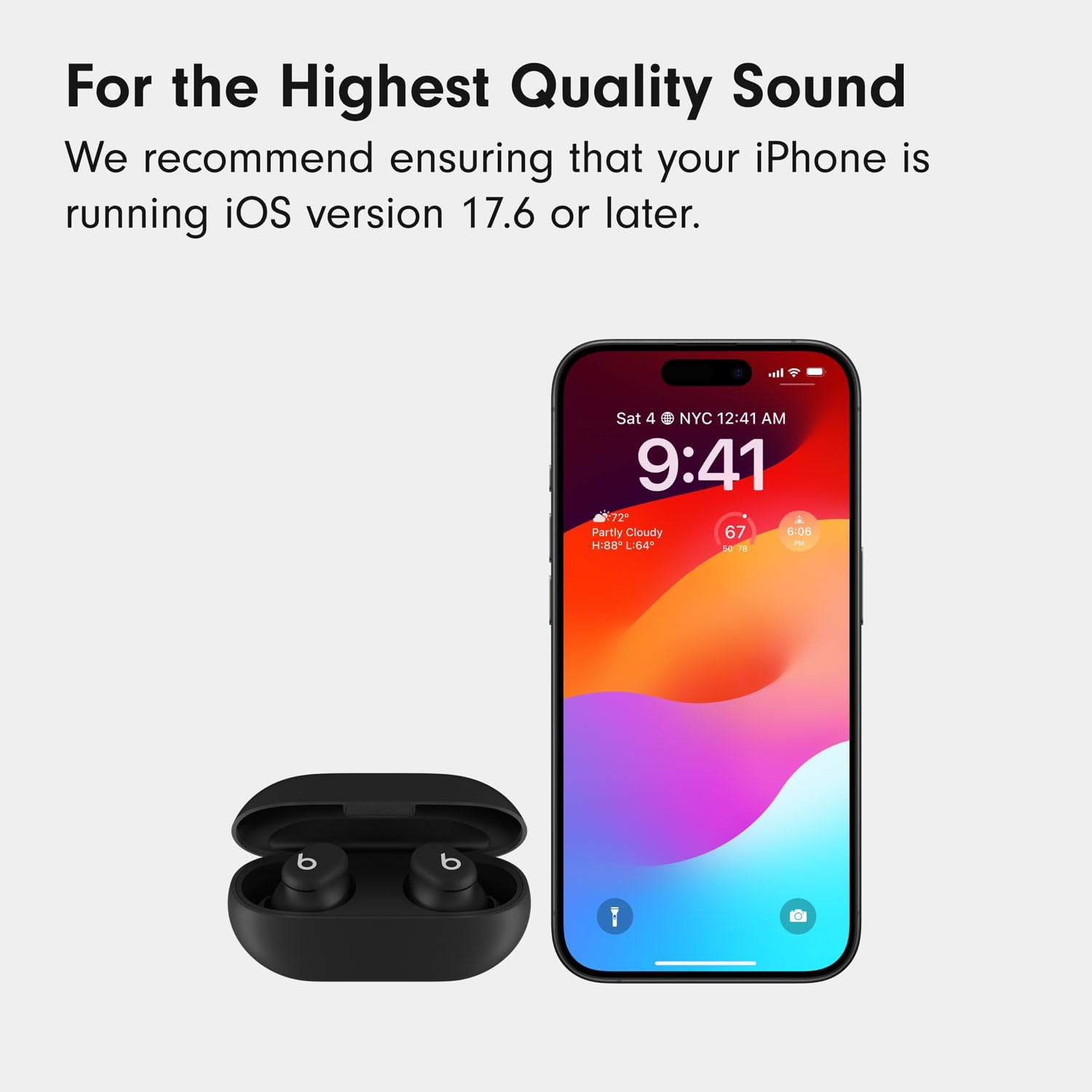 Beats Solo Buds - Wireless Bluetooth Earbuds | 18 Hours of Battery Life | Apple & Android Compatibility | Built-in Microphone - Transparent Red image 8