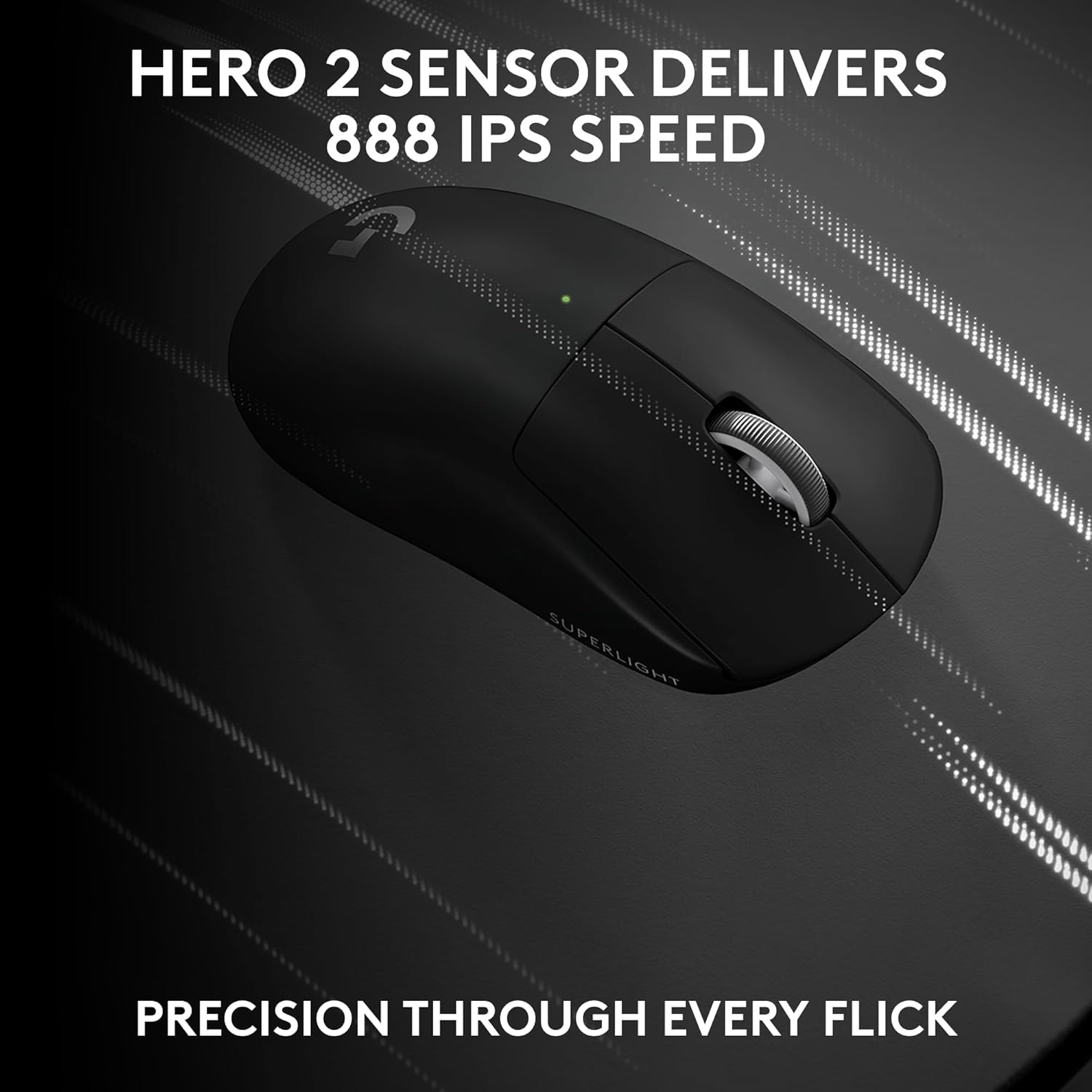 Logitech G PRO X SUPERLIGHT 2 Wireless Gaming Mouse, 60g Pro-Grade with 5 Programmable Buttons, 44k DPI Sensor, 8kHz Report Rate, USB-C Charging for PC/Mac - Black image 13