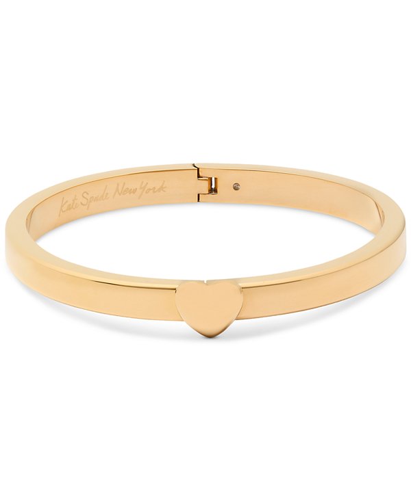 Enamel Polished Heart You Bangle Bracelet image 1