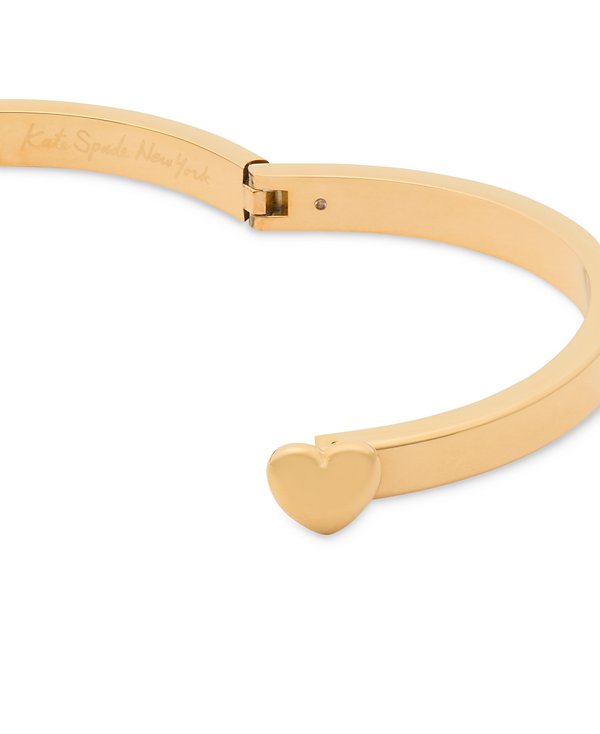 Enamel Polished Heart You Bangle Bracelet image 2