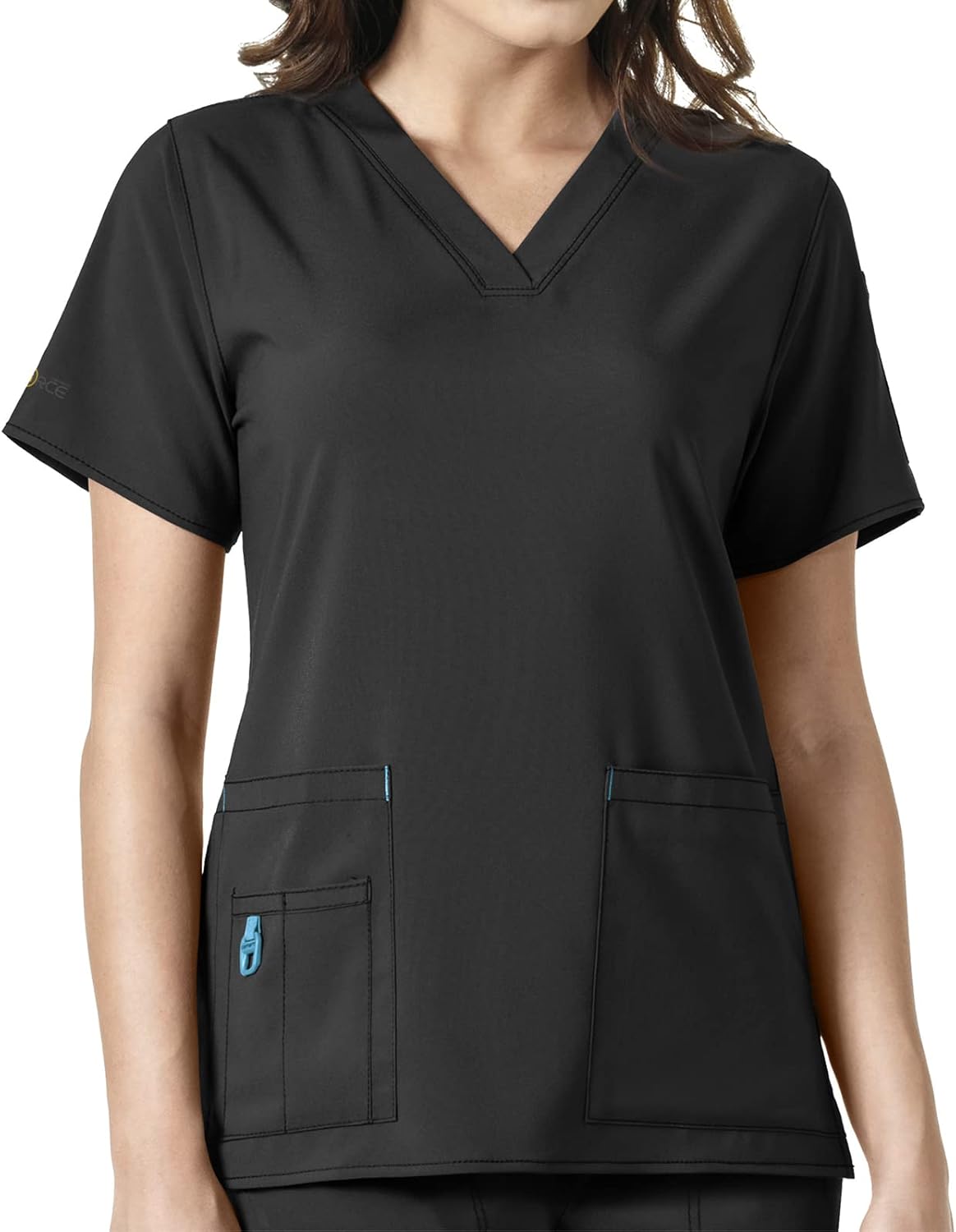Carhartt Scrubs C12110 Women's Force® Cross-Flex Modern Fit V-Neck Top image 1