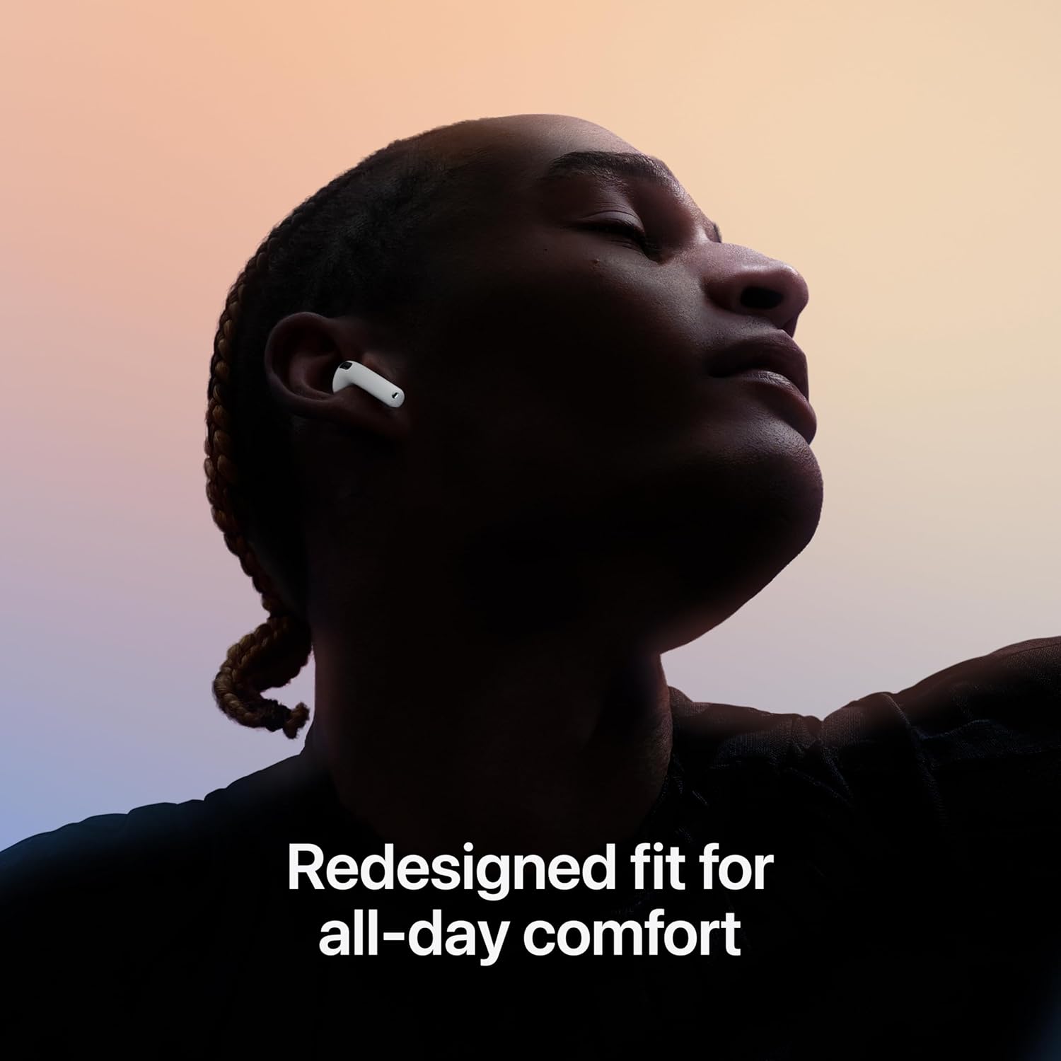 Apple AirPods 4 Wireless Earbuds, Bluetooth Headphones, with Active Noise Cancellation, Adaptive Audio, Transparency Mode, Personalized Spatial Audio, USB-C Charging Case, Wireless Charging, H2 Chip image 4