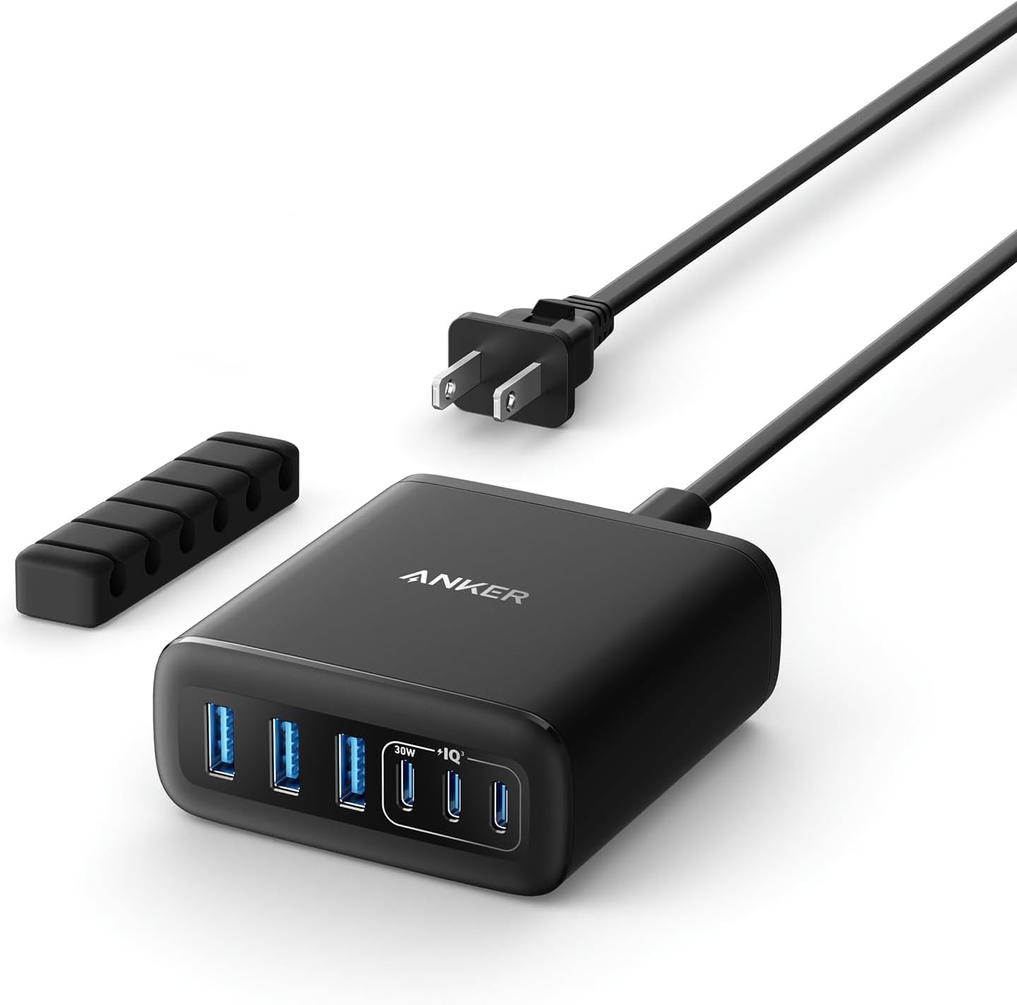Anker Desktop Charger, Fast Charging USB C Charger, 112W Max 6-Port Charging Station, for iPhone, iPad, MacBook, Samsung and More (Cable Not Included) image 1