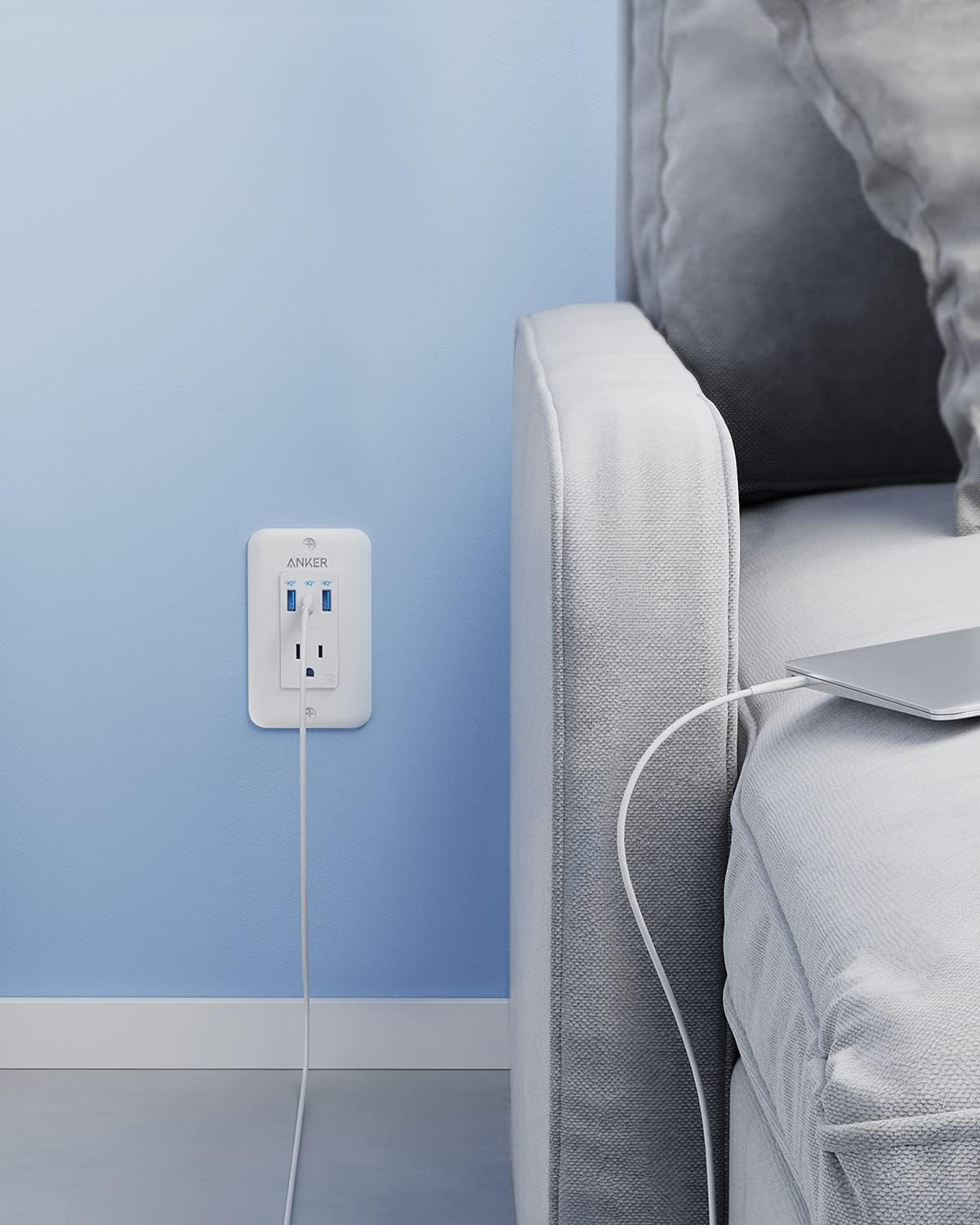 Anker USB C Wall Outlet, PowerExtend USB-C Wall Outlet, 2 outlets and 2 USB Ports and 30W Power Delivery Port, Tamper Resistant Receptacles, ETL Listed image 7
