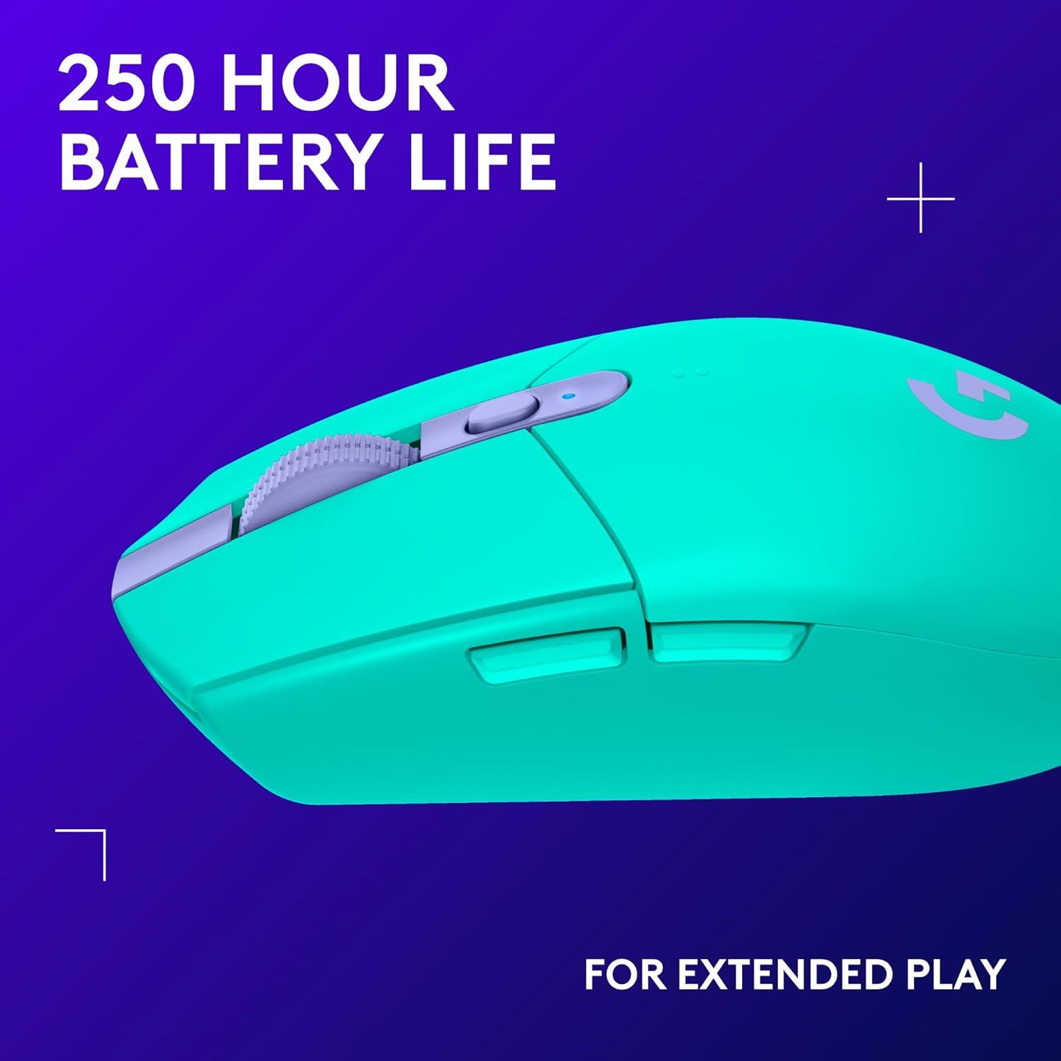 Logitech G305 LIGHTSPEED Wireless Gaming Mouse, Hero 12K Sensor, 12,000 DPI, Lightweight, 6 Programmable Buttons, 250h Battery Life, On-Board Memory, PC/Mac - Mint image 4