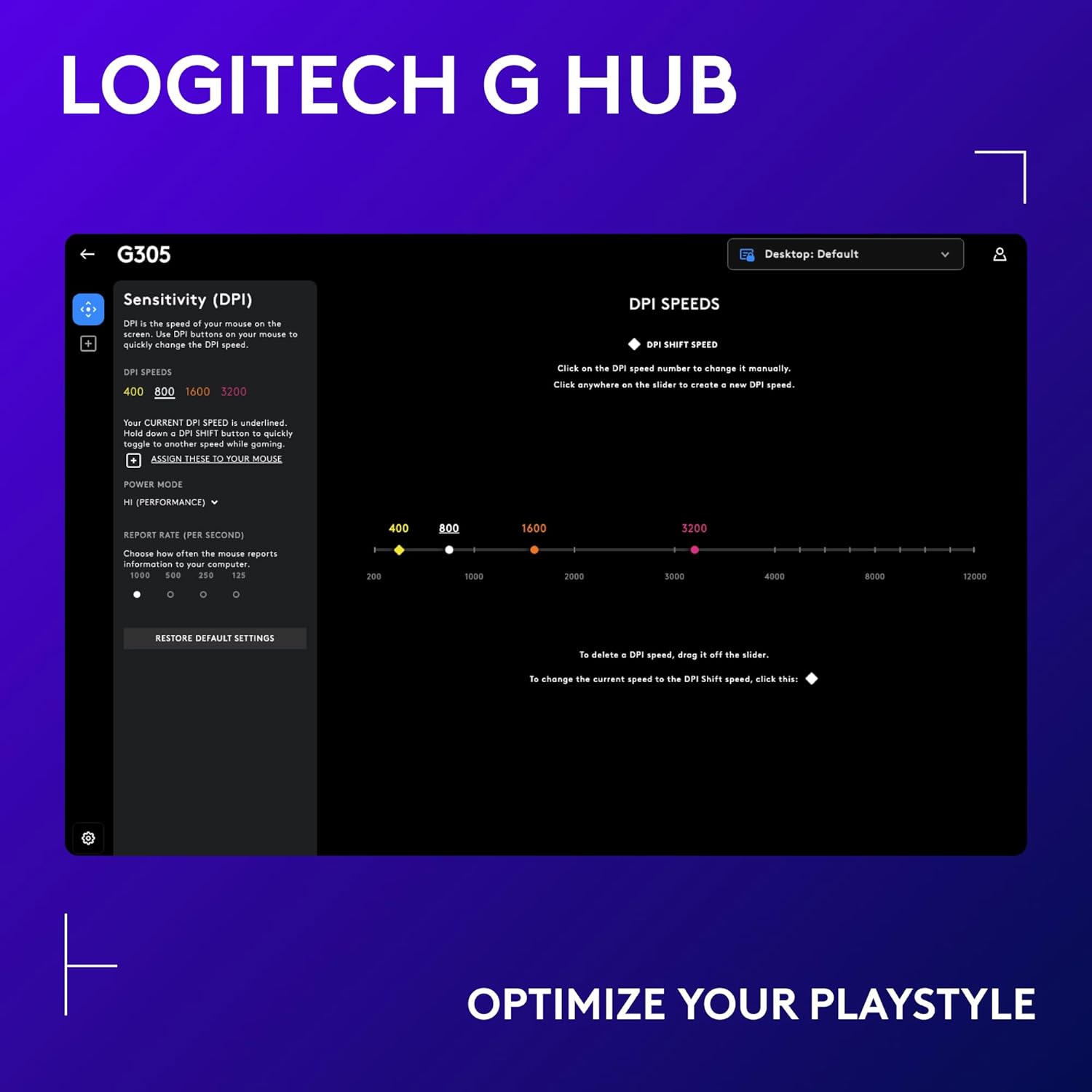 Logitech G305 LIGHTSPEED Wireless Gaming Mouse, Hero 12K Sensor, 12,000 DPI, Lightweight, 6 Programmable Buttons, 250h Battery Life, On-Board Memory, PC/Mac - Mint image 5