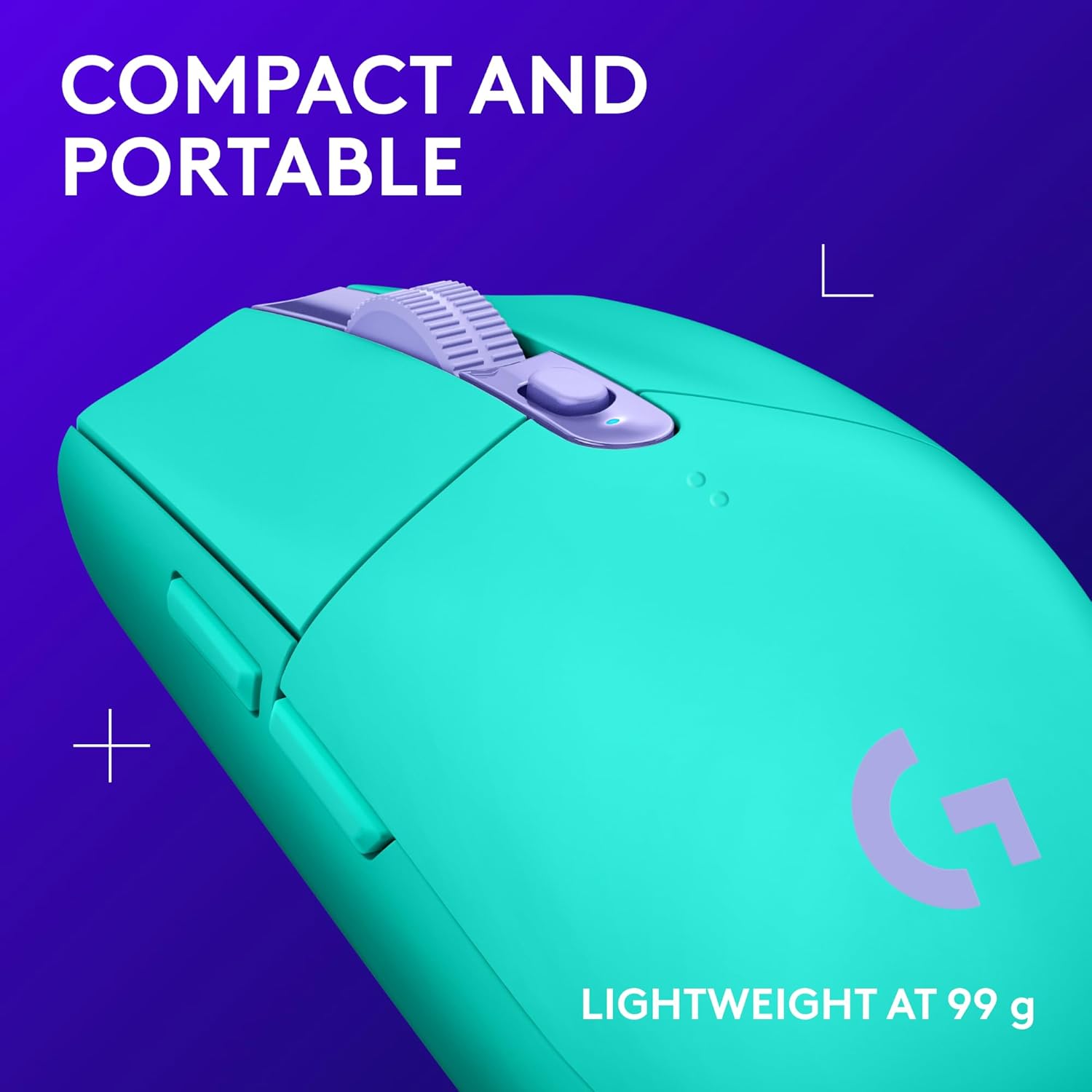 Logitech G305 LIGHTSPEED Wireless Gaming Mouse, Hero 12K Sensor, 12,000 DPI, Lightweight, 6 Programmable Buttons, 250h Battery Life, On-Board Memory, PC/Mac - Mint image 7