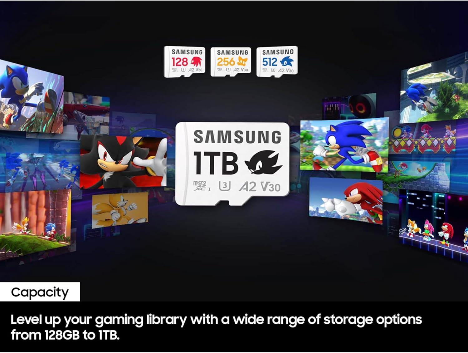 Samsung PRO Plus Sonic The Hedgehog + Adapter, 512GB microSDXC, Up-to 180MB/s, Full HD & 4K UHD, UHS-I, C10, U3, V30, A2, for Nintendo-Switch, Steam Deck, GoPRO, DJI Drone, Tablets (MB-MD512SA/LC1) image 4