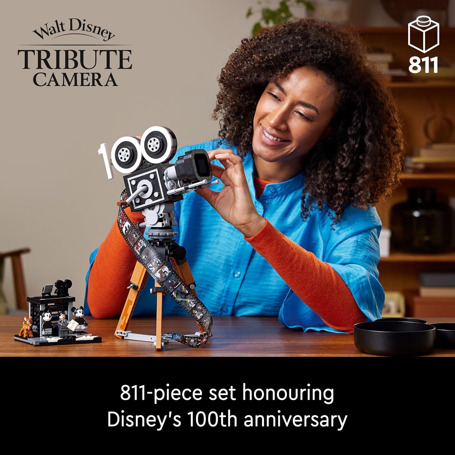 LEGO Disney Walt Disney Tribute Camera Building Set - Bedroom or Office Decor for Men & Women, Ages 18+ - Collectible Craft Model Kit - Gift Idea for Fans - 43230 image 2