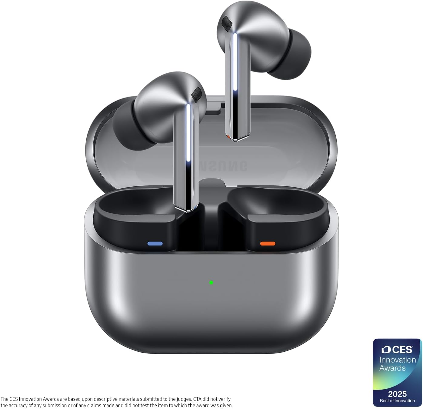 Samsung Galaxy Buds 3 Pro AI True Wireless Bluetooth Earbuds, Noise Cancelling, Sound Optimization, Redesigned Comfort Fit, Silver [US Version, Amazon Exclusive, 2Yr Warranty] image 1