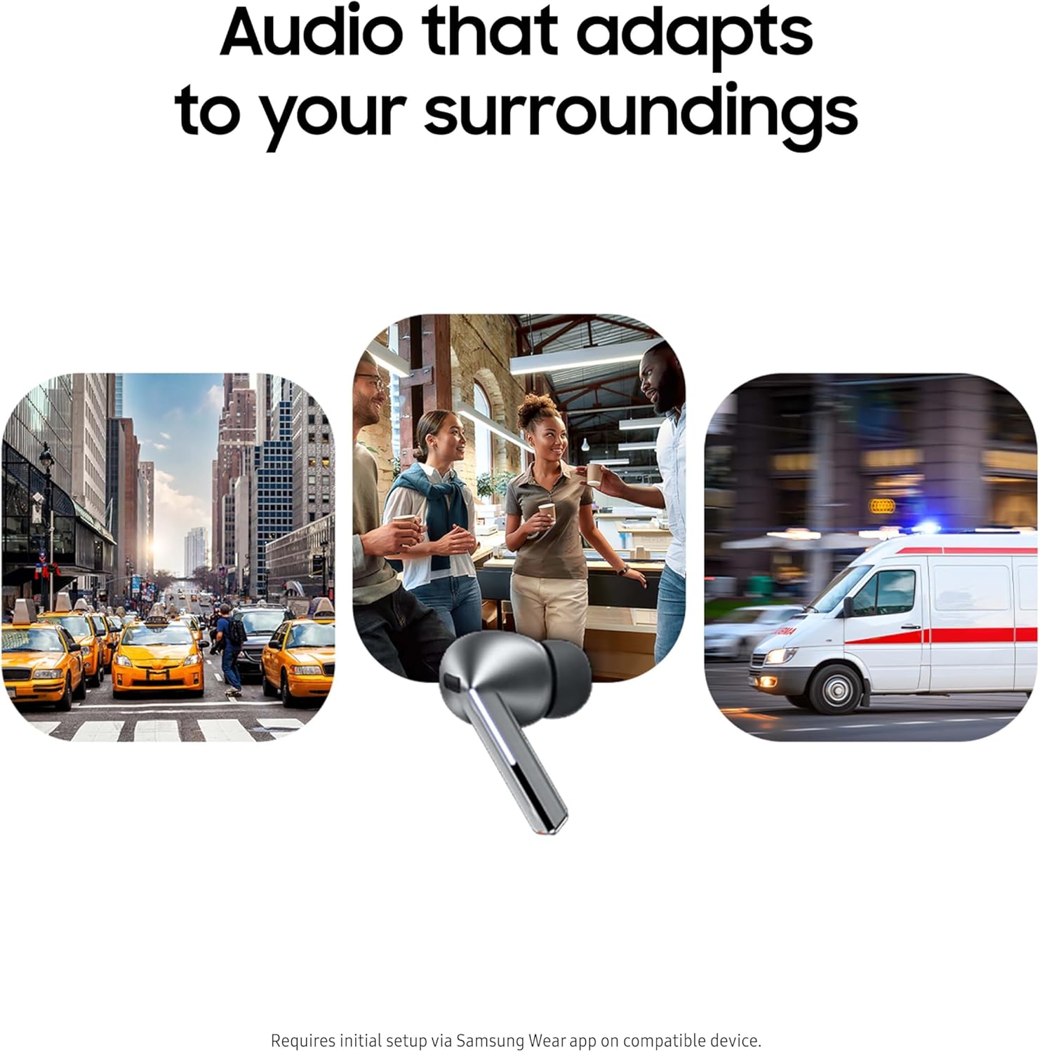 Samsung Galaxy Buds 3 Pro AI True Wireless Bluetooth Earbuds, Noise Cancelling, Sound Optimization, Redesigned Comfort Fit, Silver [US Version, Amazon Exclusive, 2Yr Warranty] image 3