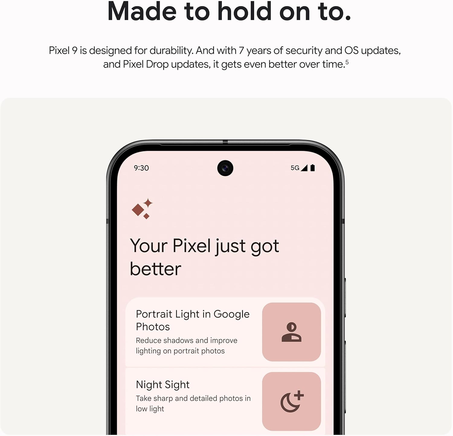 Google Pixel 9 - Unlocked Android Smartphone with Gemini, 24-Hour Battery, Advanced Camera, and 6.3" Actua Display - Obsidian - 128 GB image 7