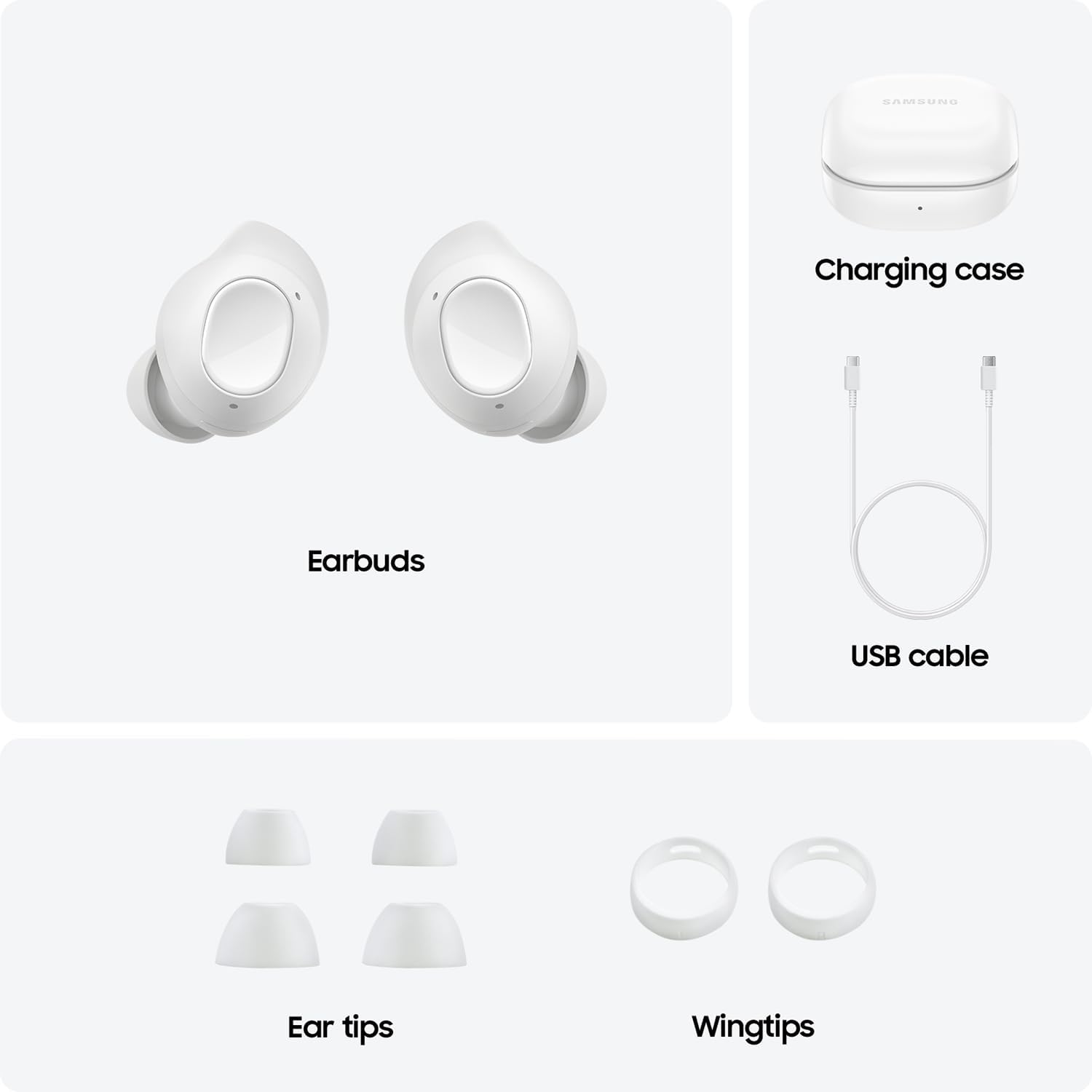 Samsung Galaxy Buds FE True Wireless Bluetooth Earbuds, In-Ear Secure Fit, Noise Cancelling, Auto Switch Audio, Touch Control, Built-in Voice Assistant, White [US Version, 1Yr Manufacturer Warranty] image 10