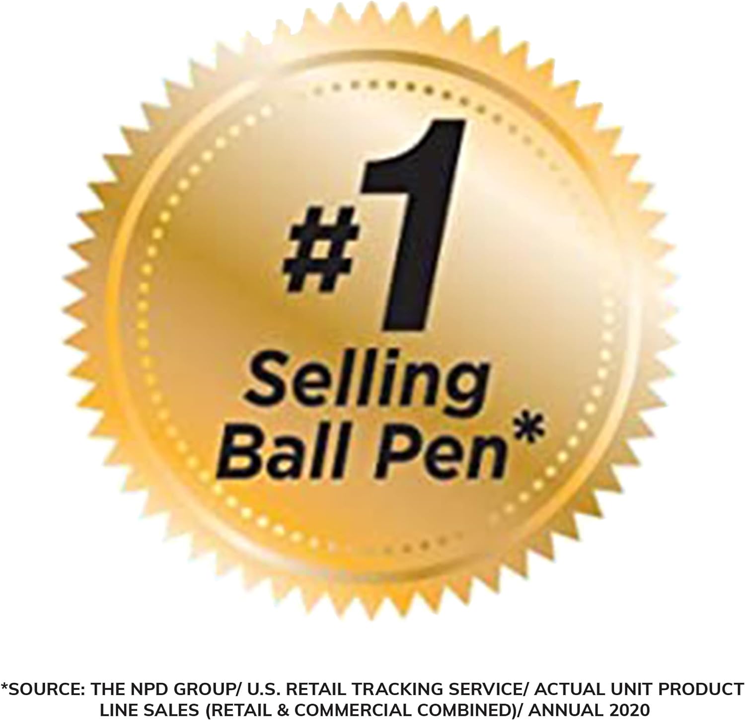 BIC Round Stic Xtra Life Black Ballpoint Pens, Medium Point (1.0mm), 10-Count Pack of Bulk Pens, Flexible Round Barrel for Writing Comfort, No. 1 Selling Ballpoint Pens image 5