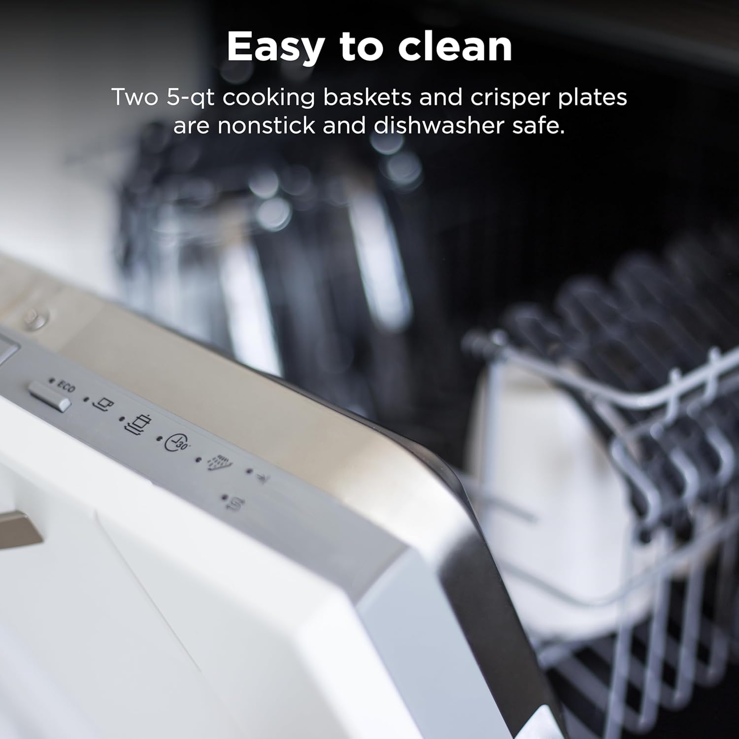Ninja Foodi 10QT 6-in-1 DualZone Smart XL Air Fryer, 2 Independent 5QT Baskets, Smart Cook Thermometer, Match Cook, Smart Finish, Air Fry, Roast, Bake, Dehydrate, Reheat, Grey, DZ550 image 6