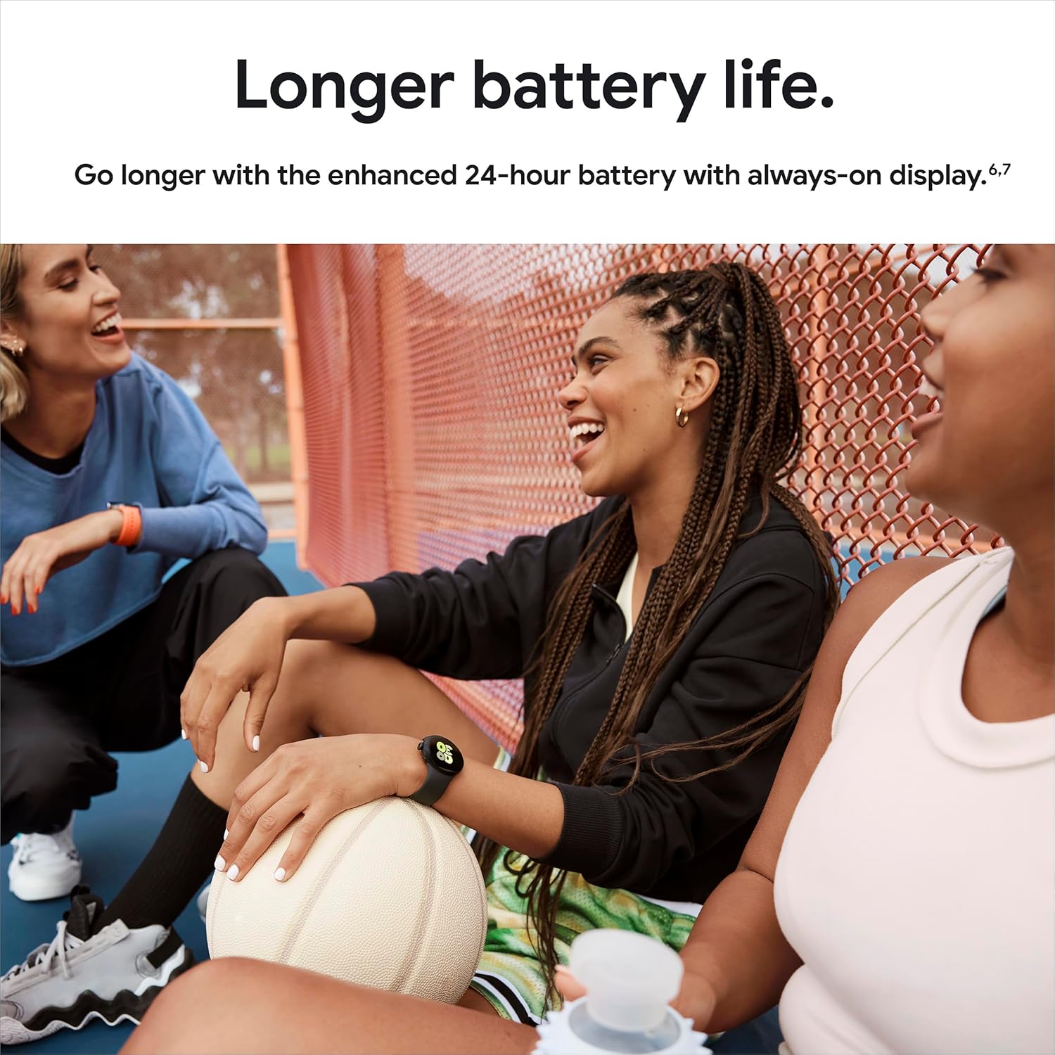 Google Pixel Watch 2 (Previous Model) with the Best of Fitbit - Heart Rate Tracking, Stress Management, Safety Features - Android Smartwatch - Polished Silver Aluminum Case - Bay Active Band - LTE image 9