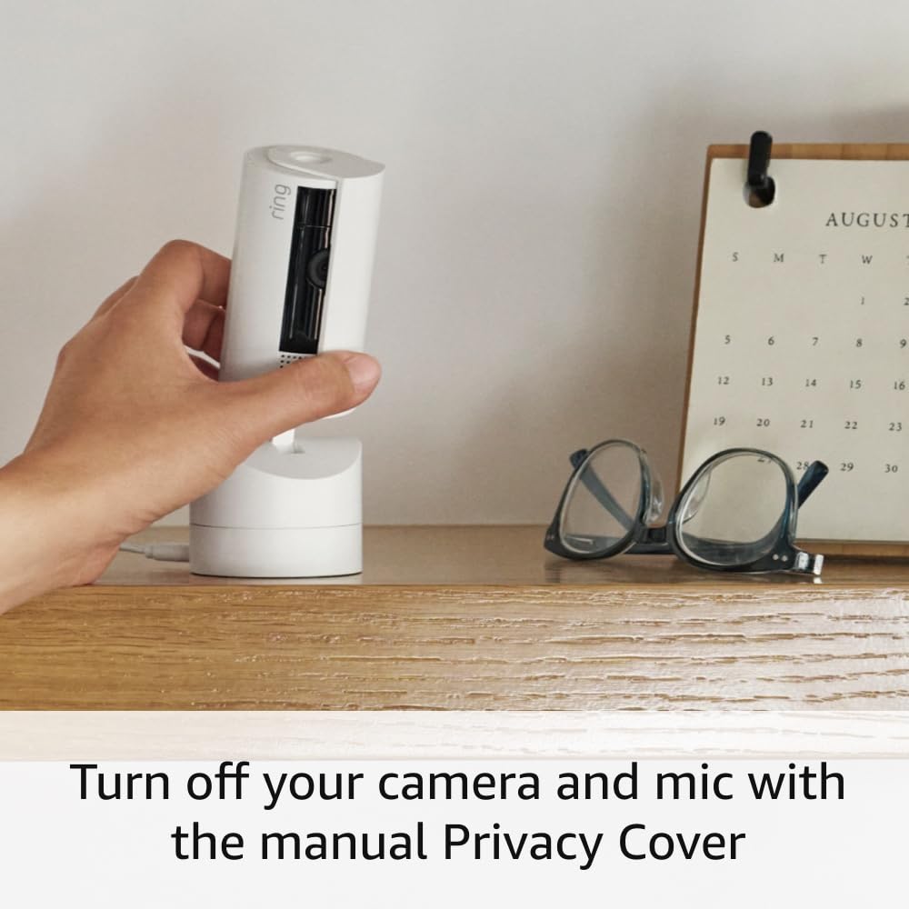 Ring Pan-Tilt Indoor Cam | See all around with 360° pan coverage, HD video, plus Two-Way Talk (2024 release) | White image 5