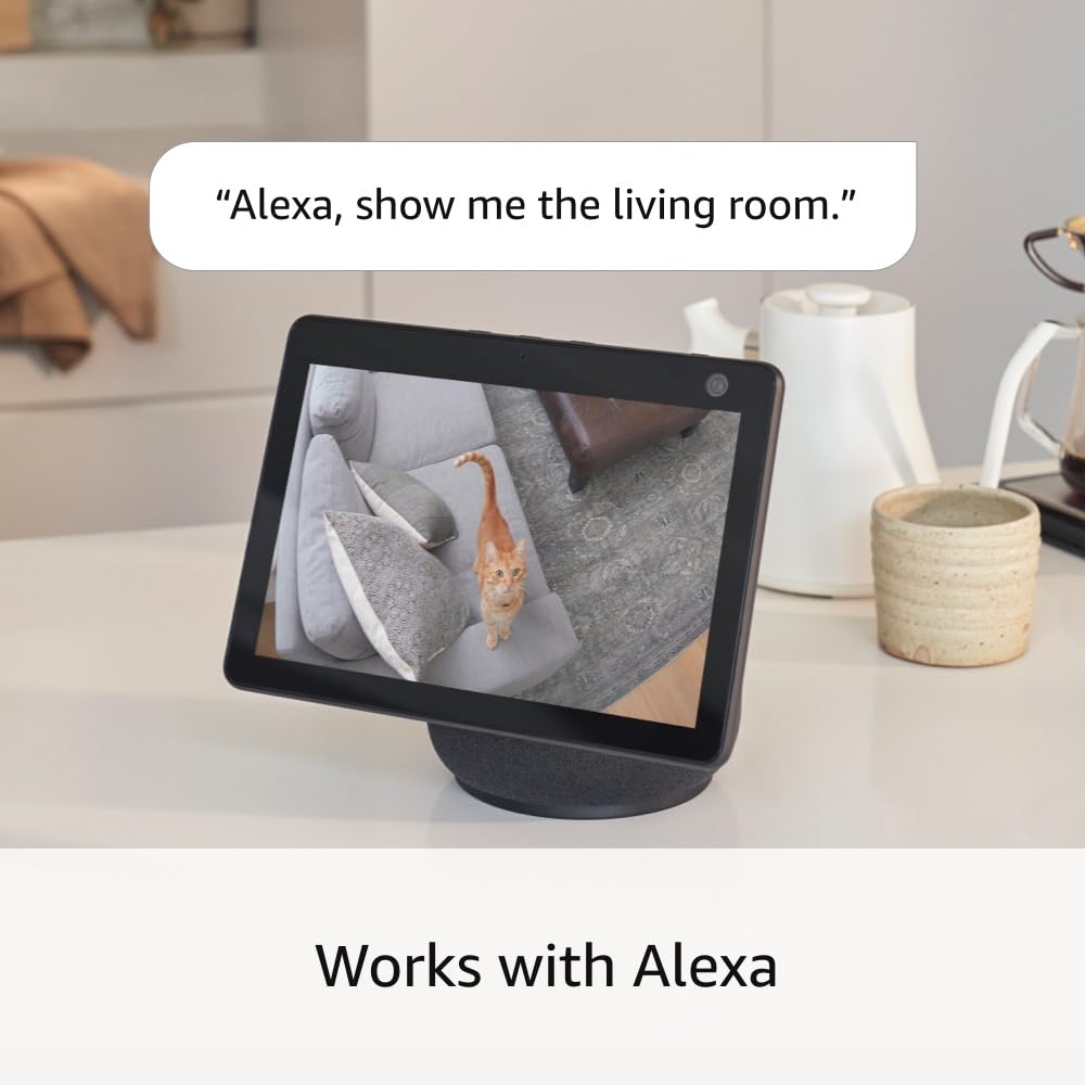 Ring Pan-Tilt Indoor Cam | See all around with 360° pan coverage, HD video, plus Two-Way Talk (2024 release) | White image 7