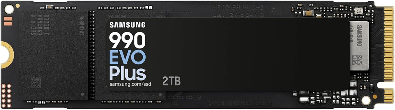 Samsung 990 EVO Plus SSD 2TB, PCIe Gen 4x4, Gen 5x2 M.2 2280, Speeds Up-to 7,250 MB/s, Upgrade Storage for PC/Laptops, HMB Technology and Intelligent Turbowrite 2.0, (MZ-V9S2T0B/AM) image 1