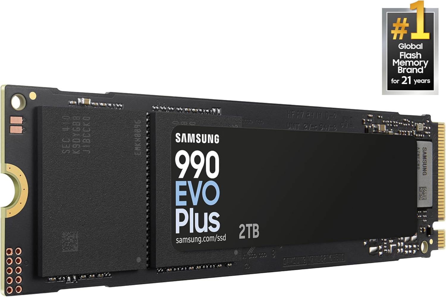 Samsung 990 EVO Plus SSD 2TB, PCIe Gen 4x4, Gen 5x2 M.2 2280, Speeds Up-to 7,250 MB/s, Upgrade Storage for PC/Laptops, HMB Technology and Intelligent Turbowrite 2.0, (MZ-V9S2T0B/AM) image 2