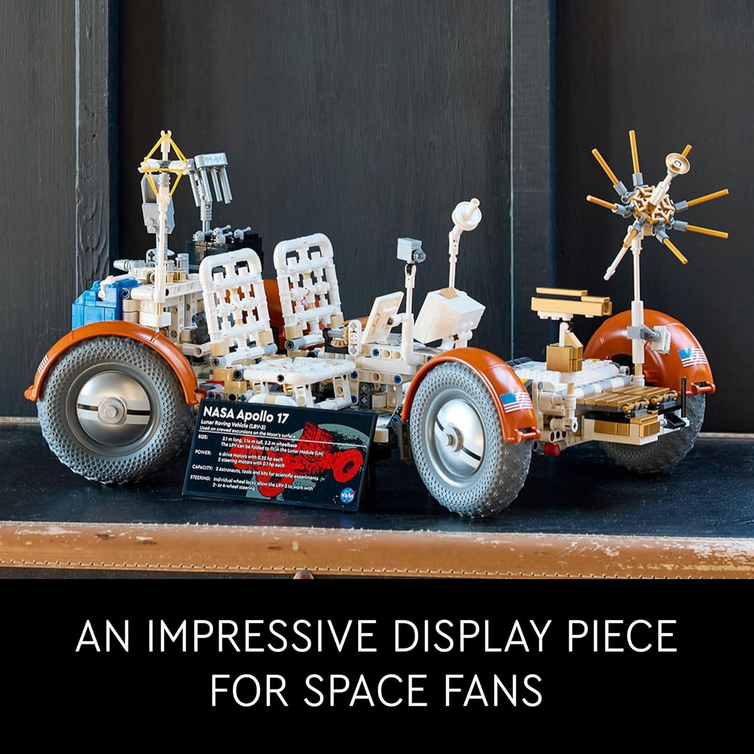 LEGO Technic NASA Apollo Lunar Roving Vehicle LRV Building Set - Collectible Set for Adults, Ages 18+ - Model Kit of Space Rover W/Authentic Details - Gift for Men & Women - 42182 image 6