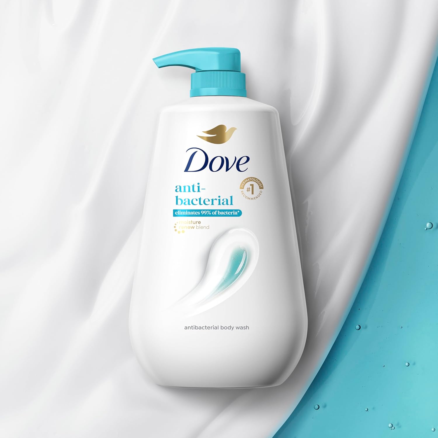 Dove Body Wash with Pump Antibacterial For All Skin Types Protects from Dryness 30.6 oz image 6
