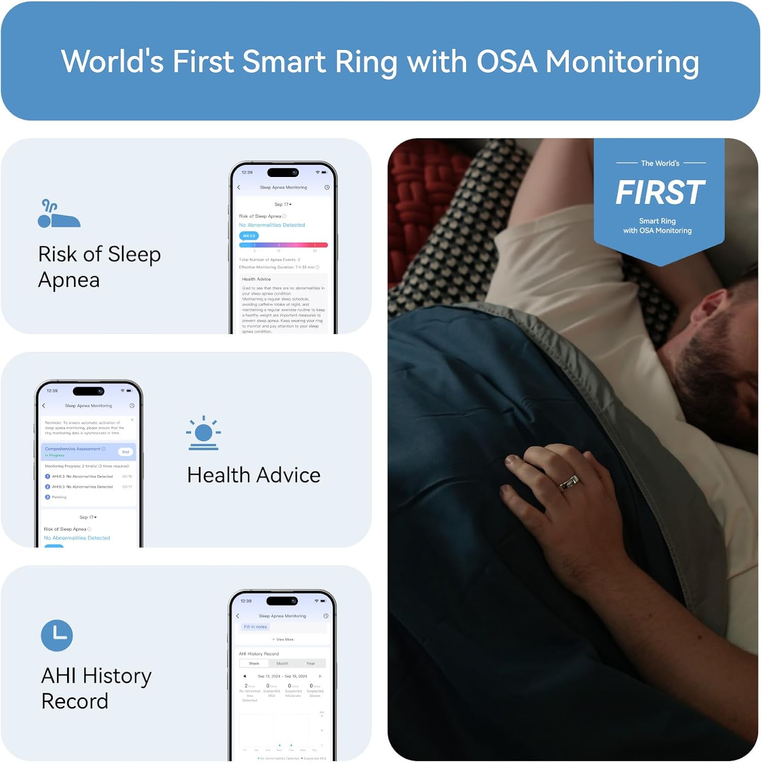 RingConn Gen 2, World’s First Smart Ring with Sleep Apnea Monitoring, No APP Subscription, 12-Day Battery Life, Stress/Heart Rate/Women's Health Tracker, Android & iOS Compatible (Silver, Size 10) image 3