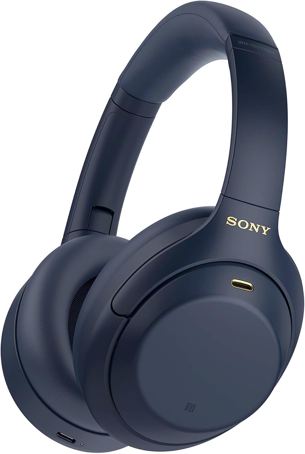 Sony WH-1000XM4 Wireless Premium Noise Canceling Overhead Headphones with Mic for Phone-Call and Alexa Voice Control, Midnight Blue WH1000XM4 image 1